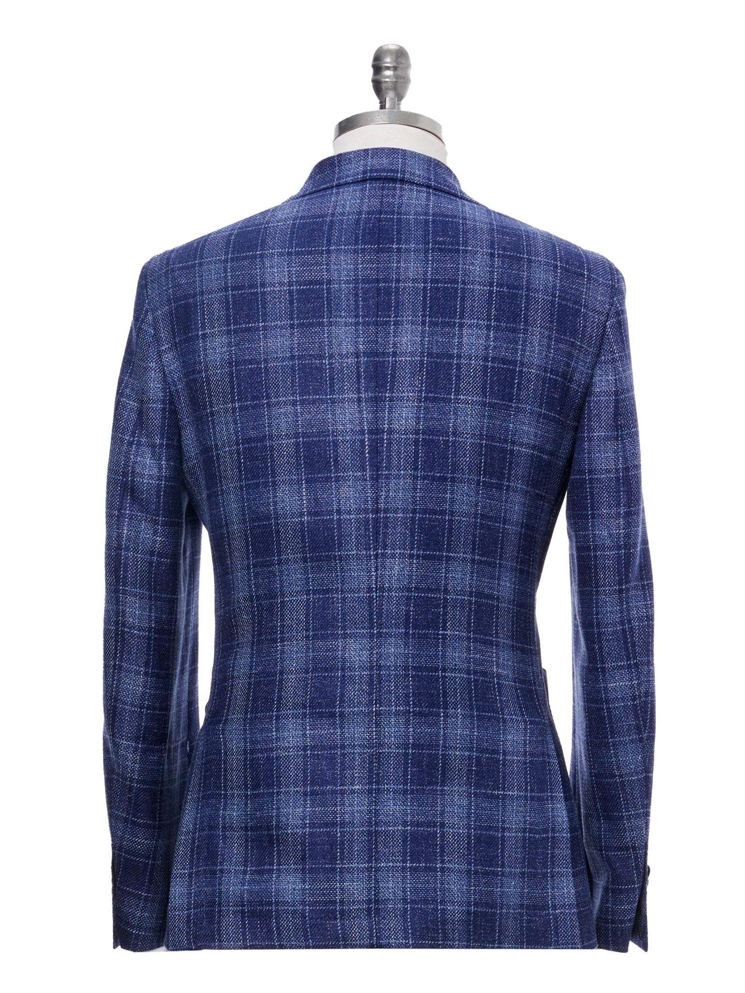 Sacou tesatura Loro Piana navy check