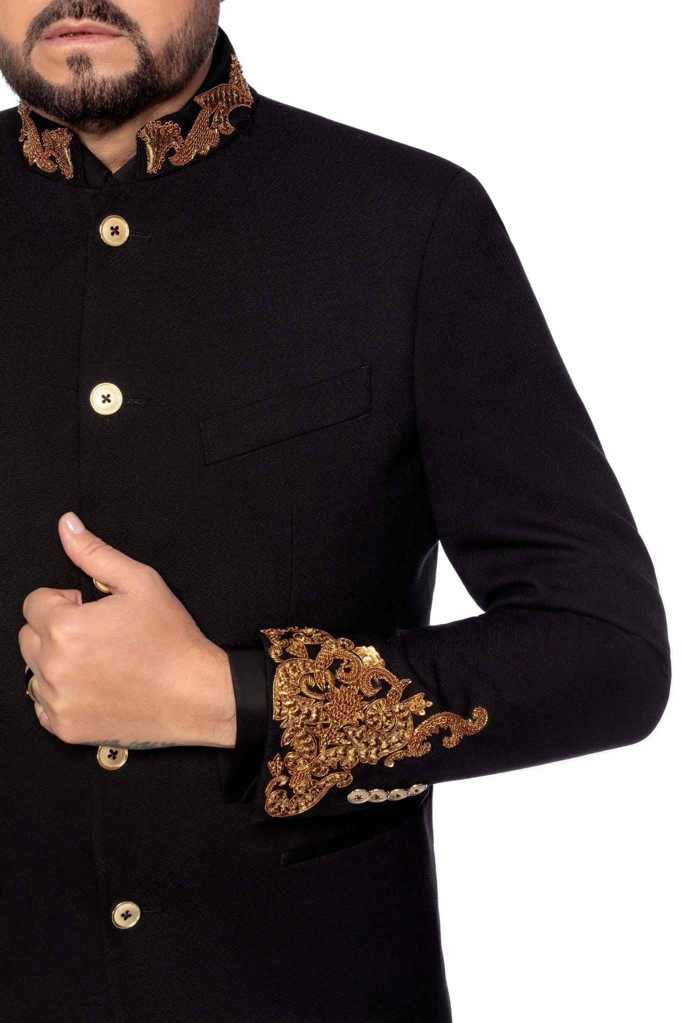 Redingota made to measure cu broderie manuala