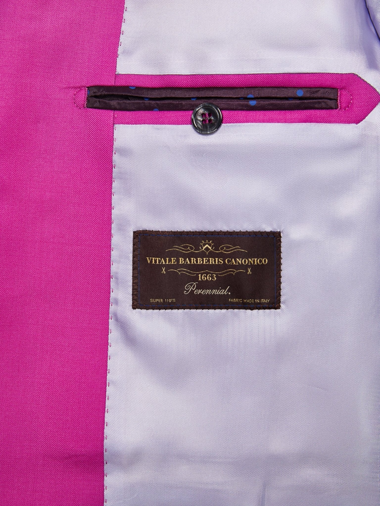 Costum tesatura Vitale Barberis, fuchsia, tailored fit - Viggo