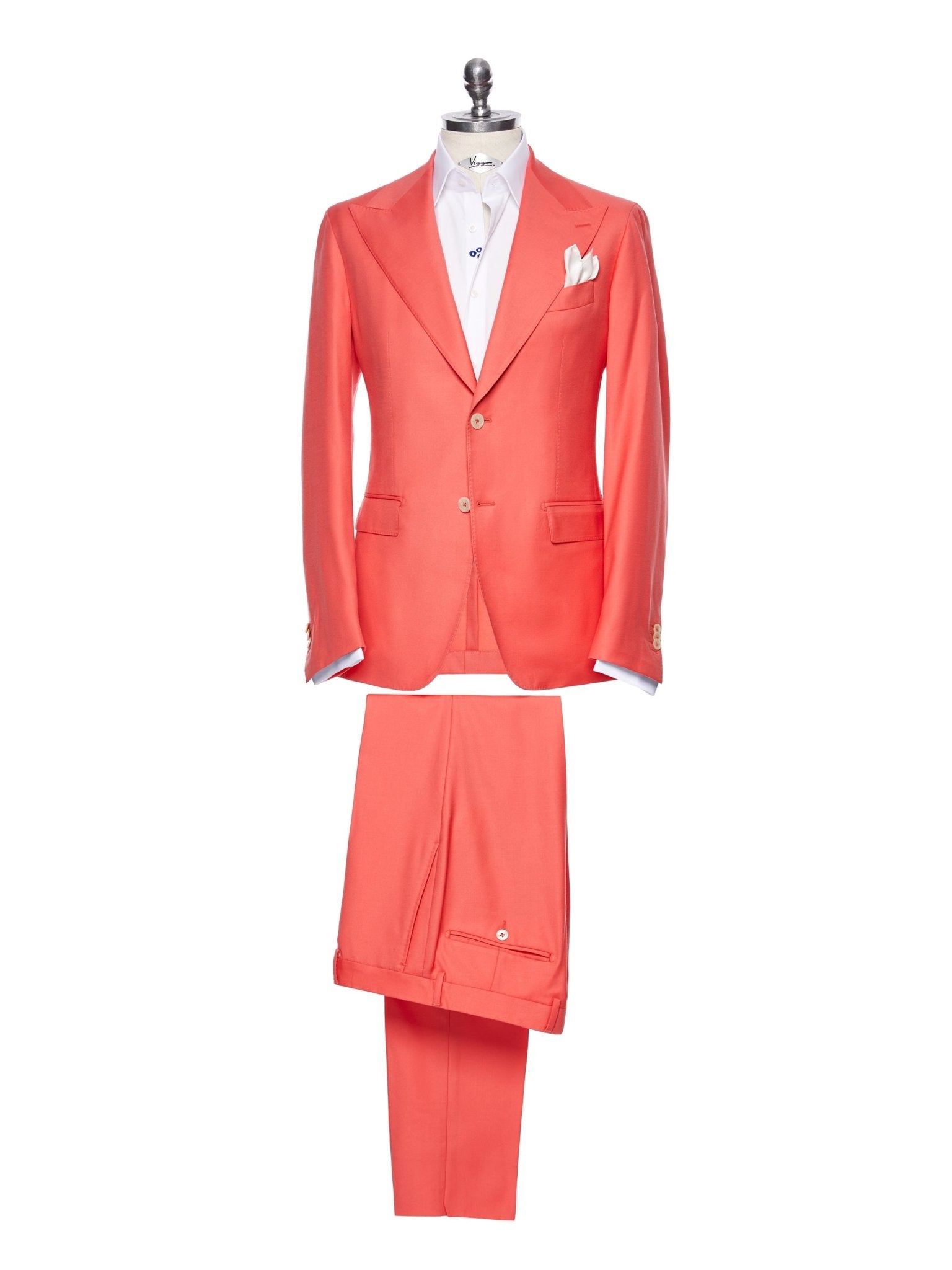 Costum doua piese peach, tailored fit - Viggo