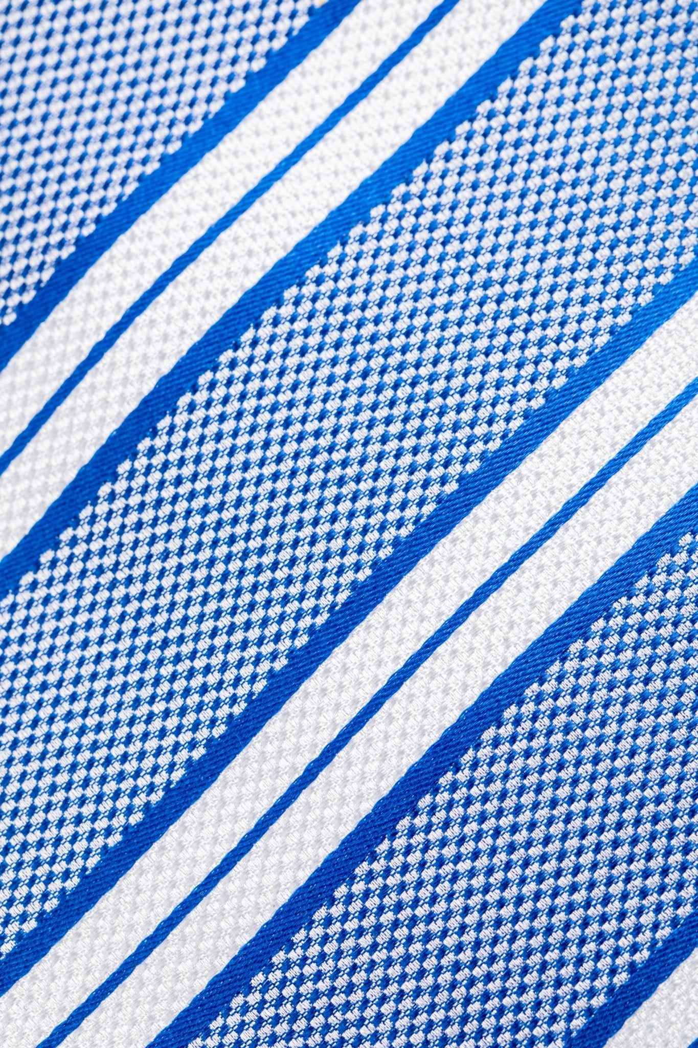 Cravata din matase albastra cu dungi - Viggo