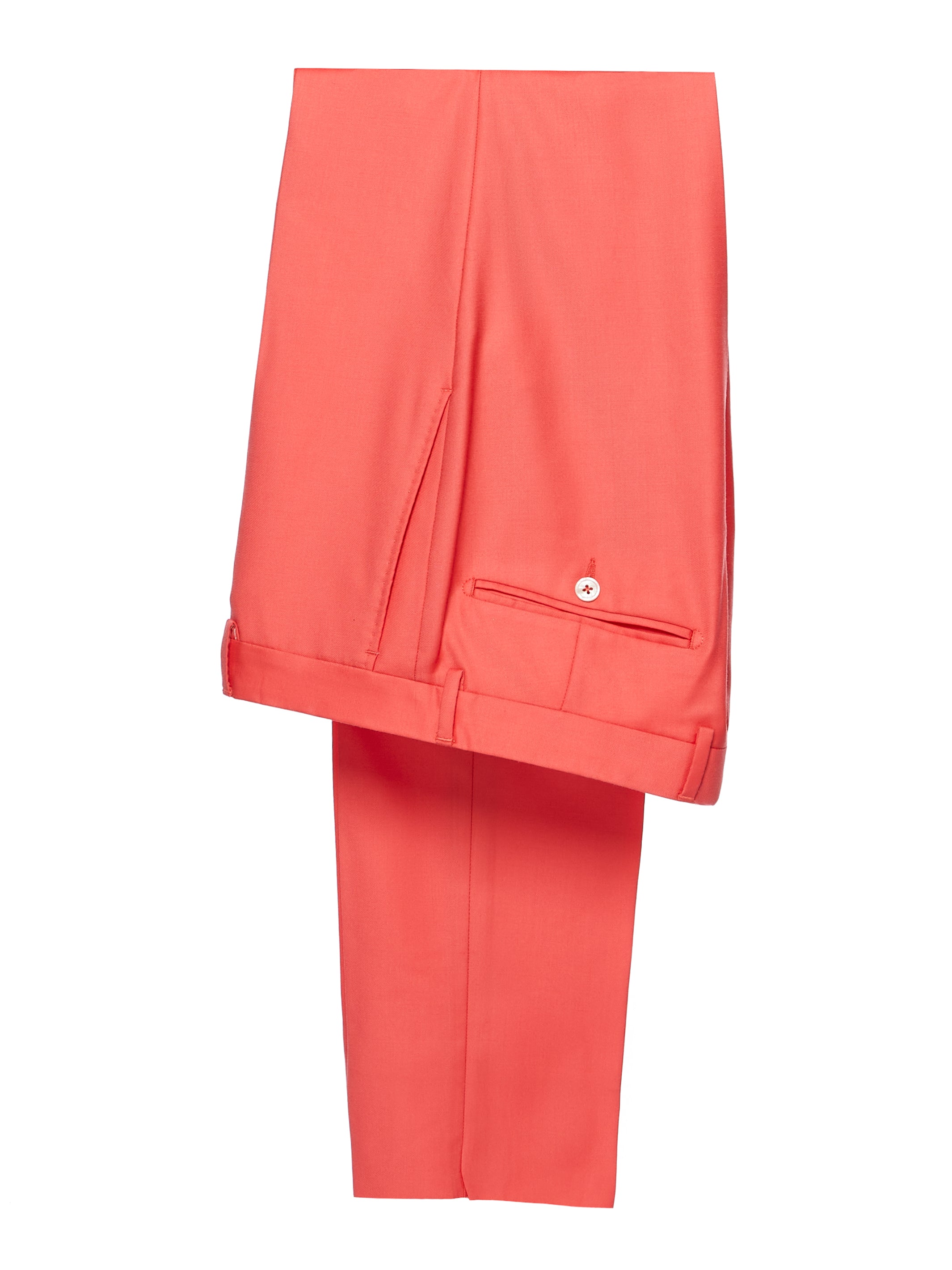 Two-piece peach suit, tailored fit