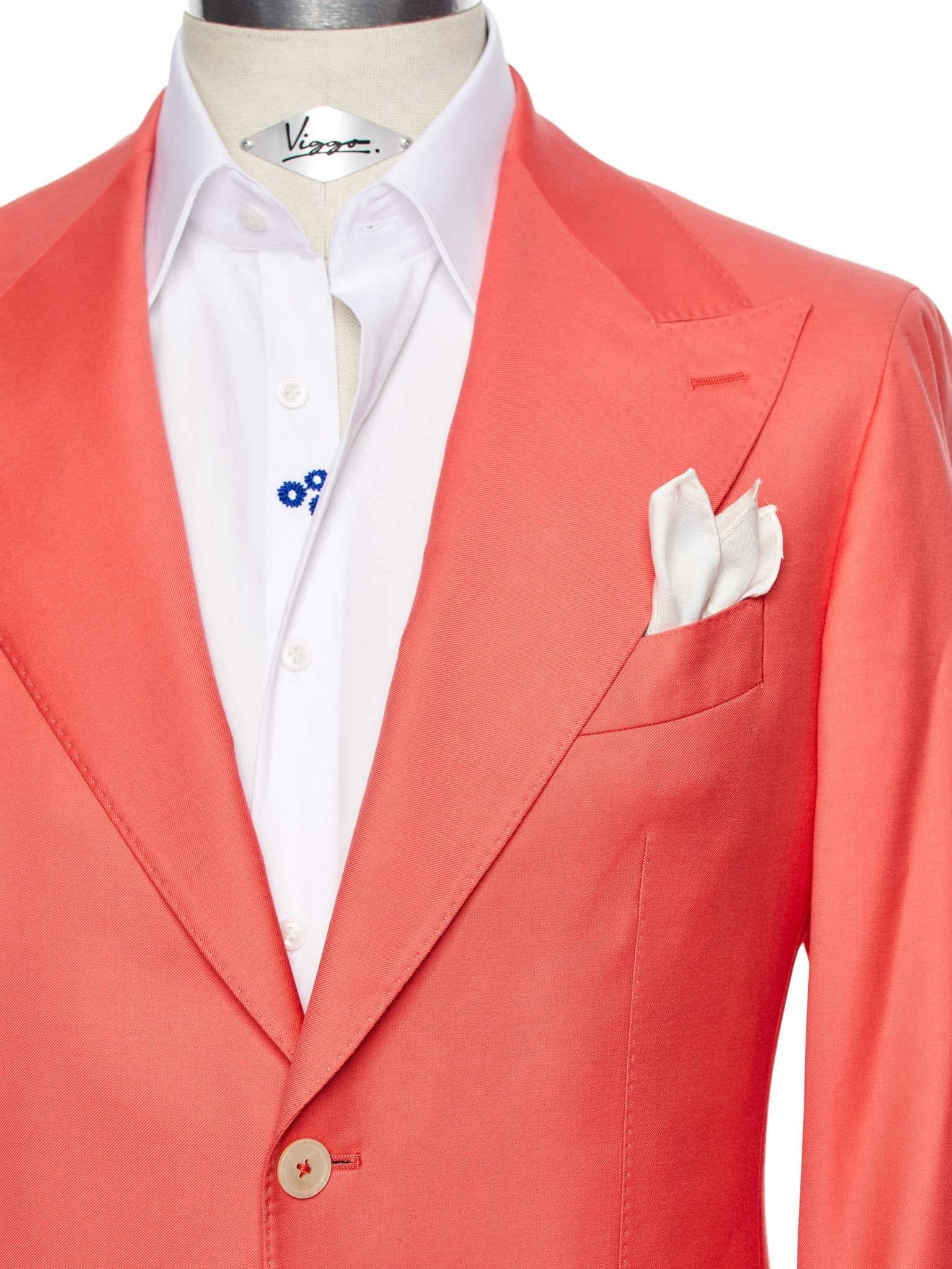 Costum doua piese peach, tailored fit - Viggo