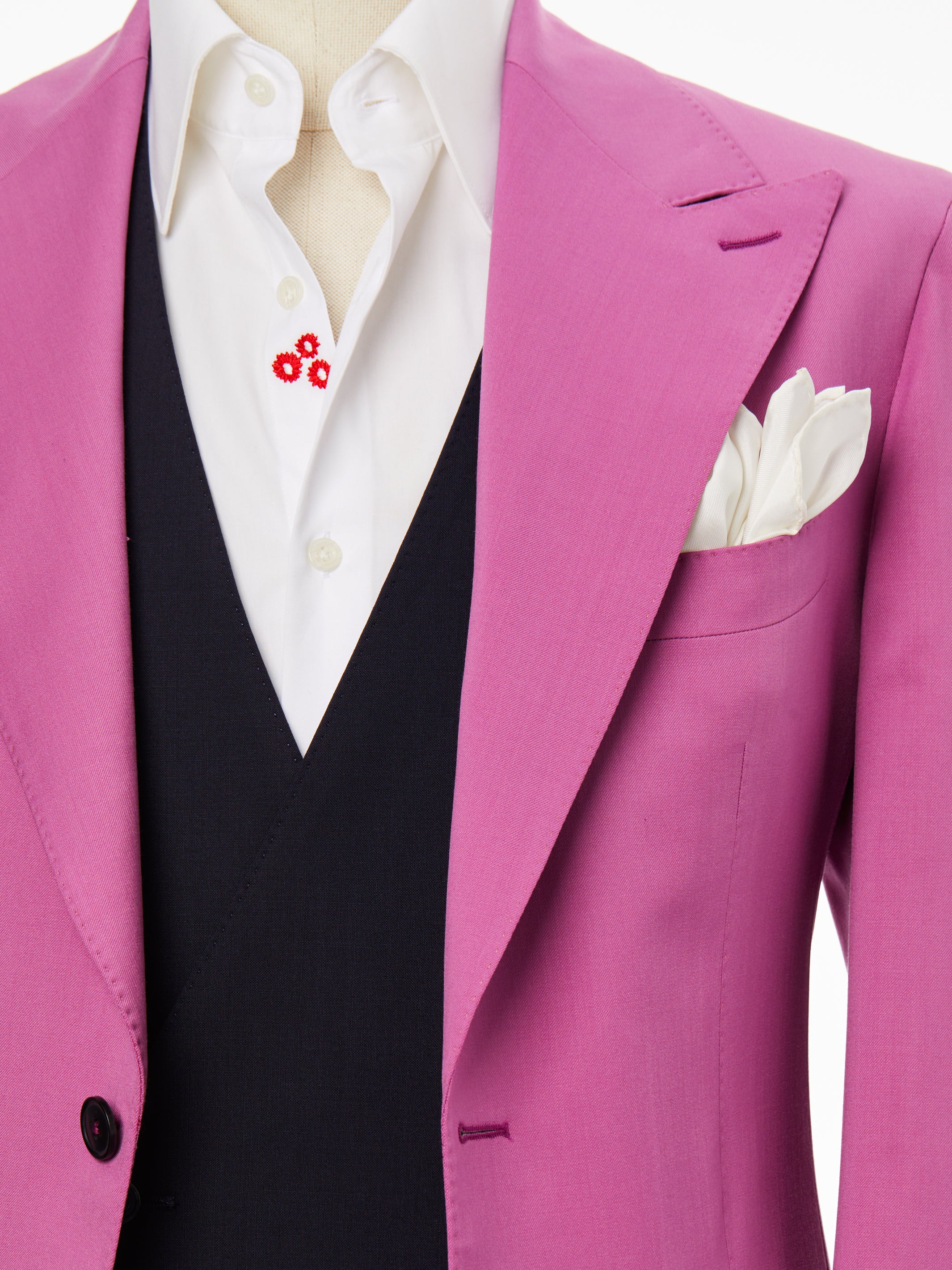 Light purple jacket, tailored fit