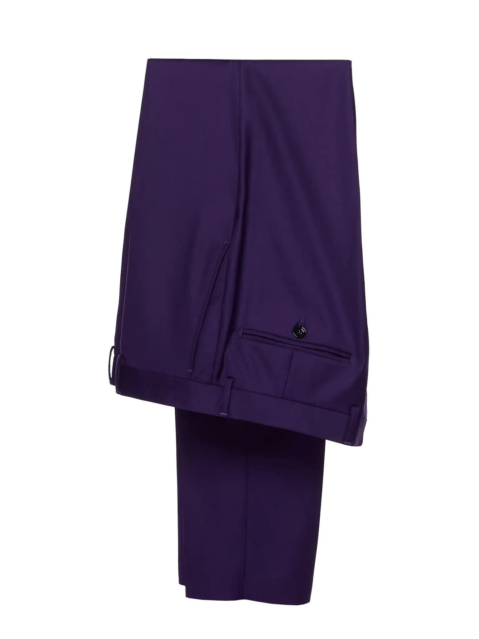 Purple two-piece suit, tailored fit