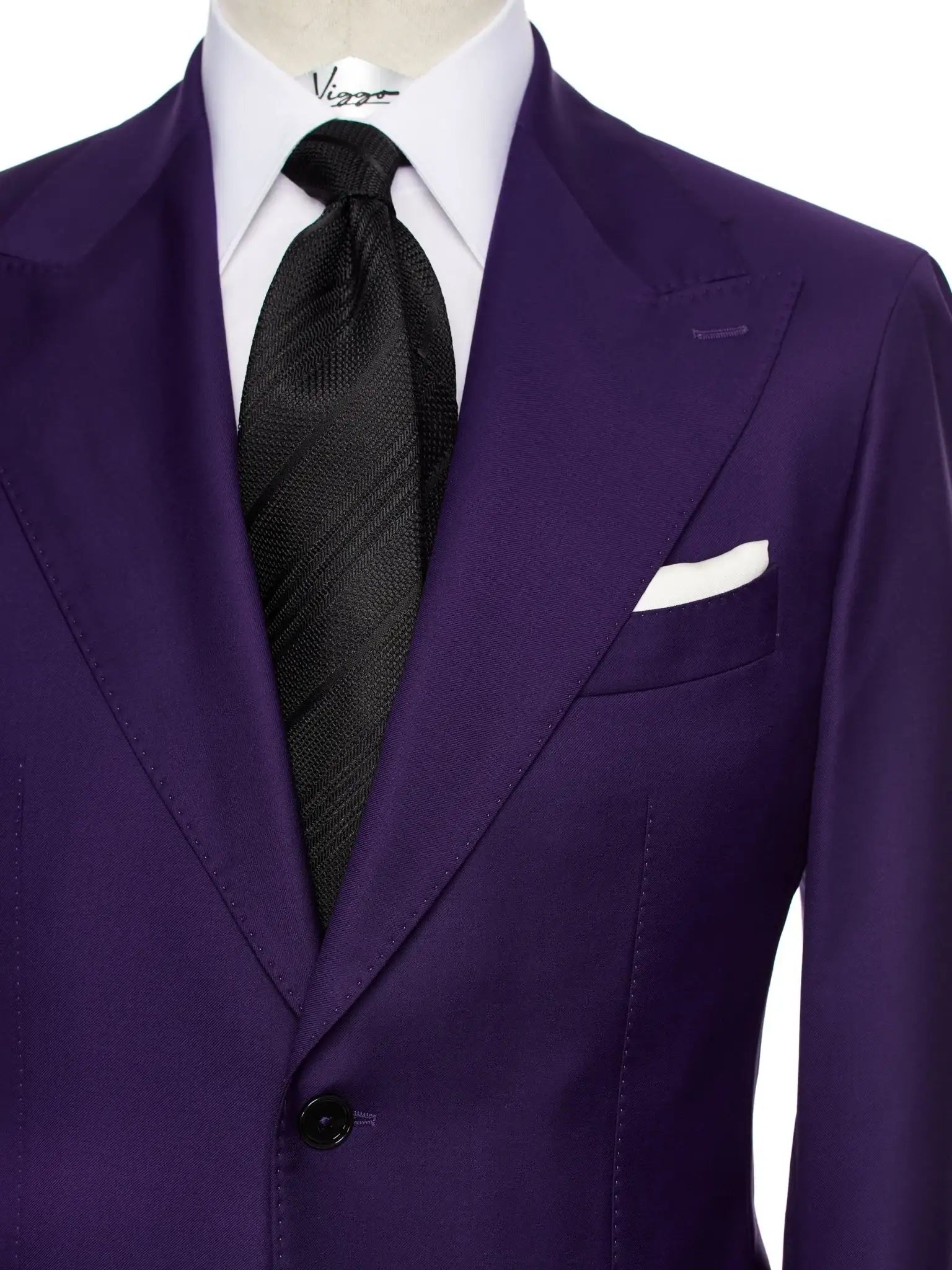 Purple two-piece suit, tailored fit