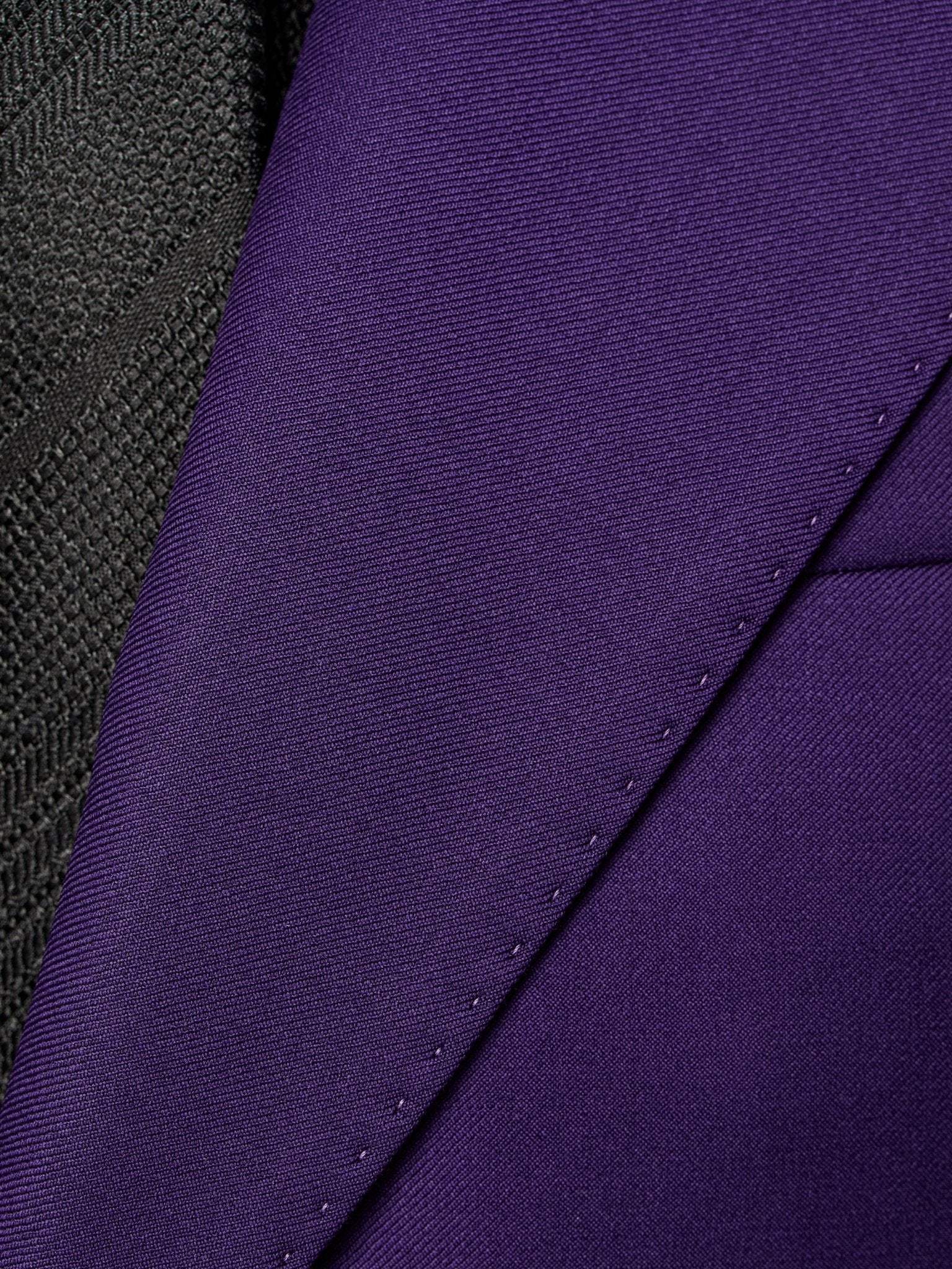 Purple two-piece suit, tailored fit