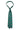 Green silk tie with stripes