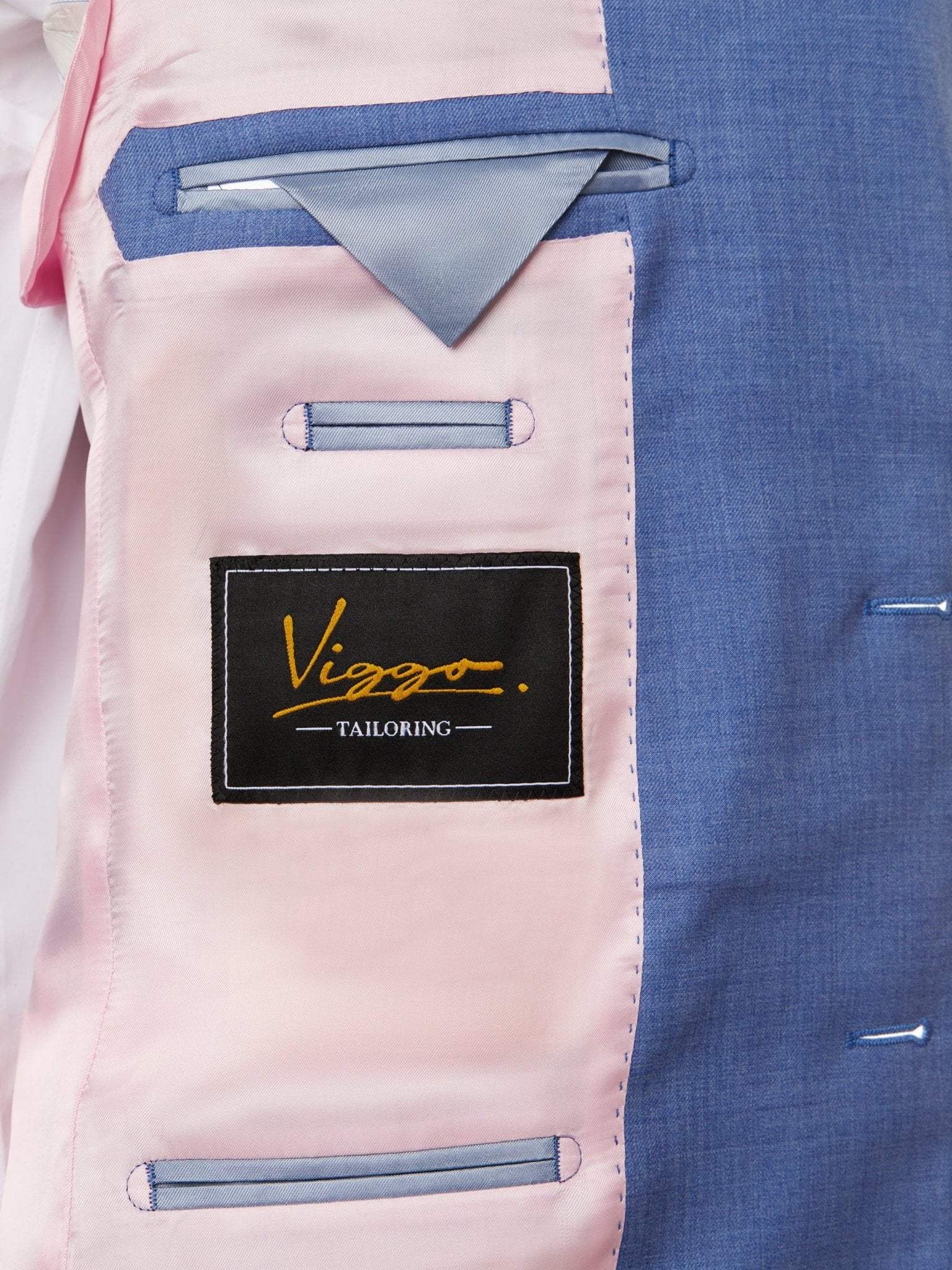 Costum doua piese bleu, tailored fit