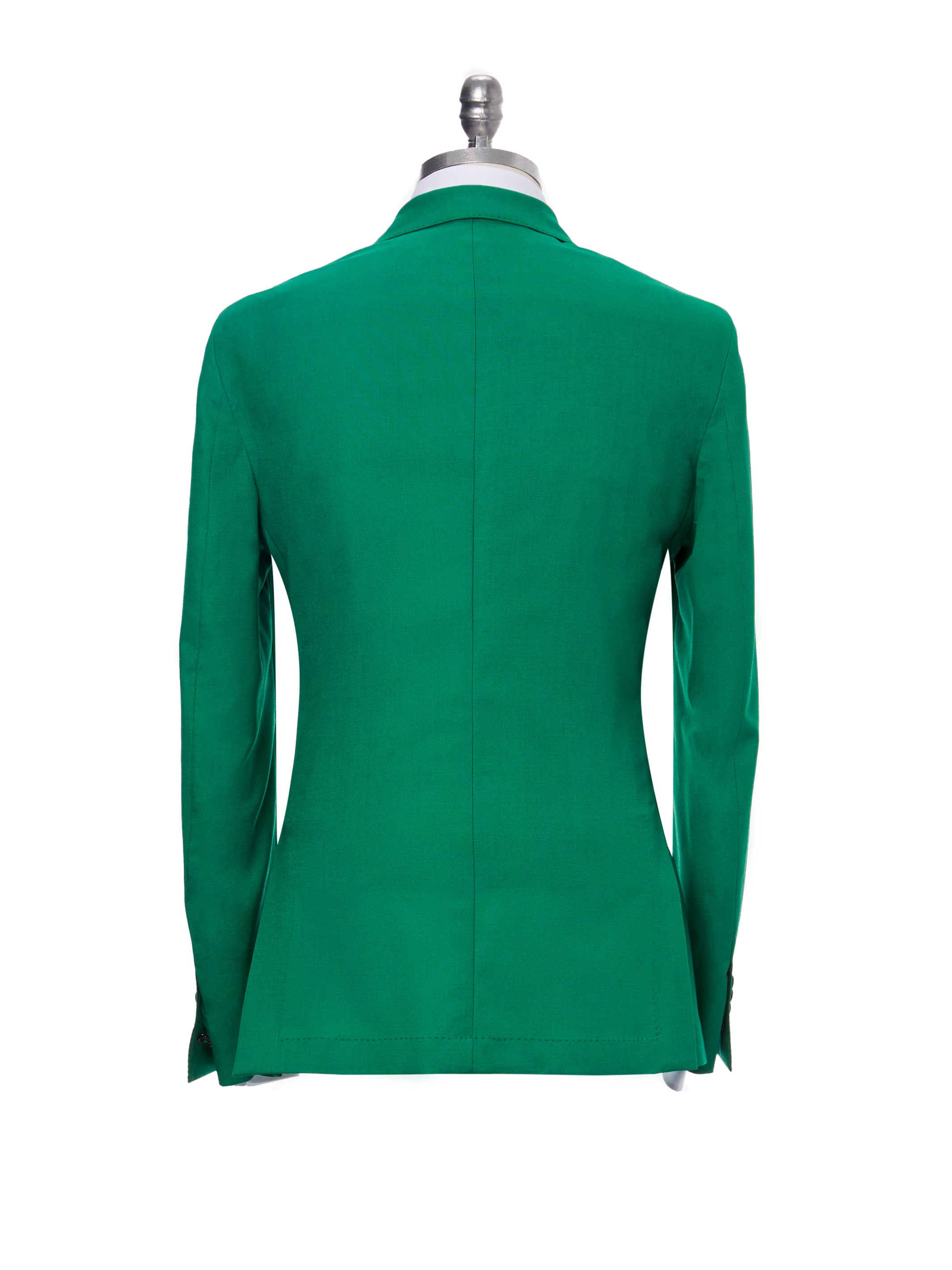 Green two-piece suit, tailored fit