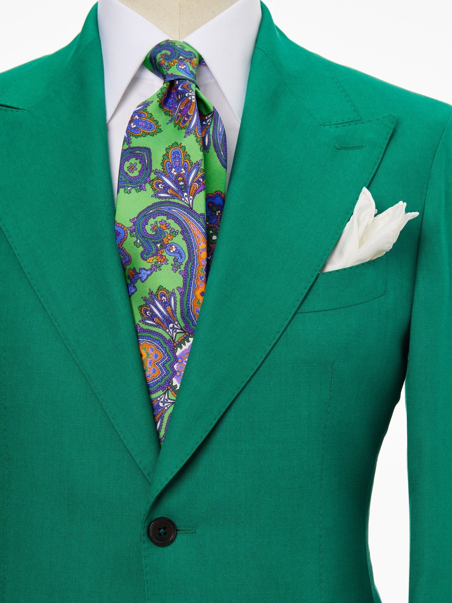 Costum tesatura Tallia Di Delfino, verde, tailored fit - Viggo