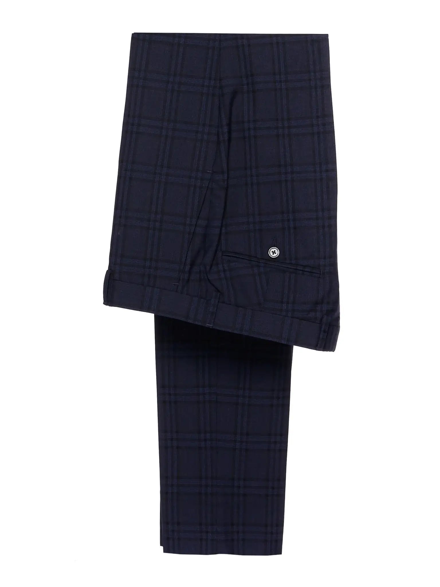 Costum tesatura Vitale Barberis, carouri navy, tailored fit