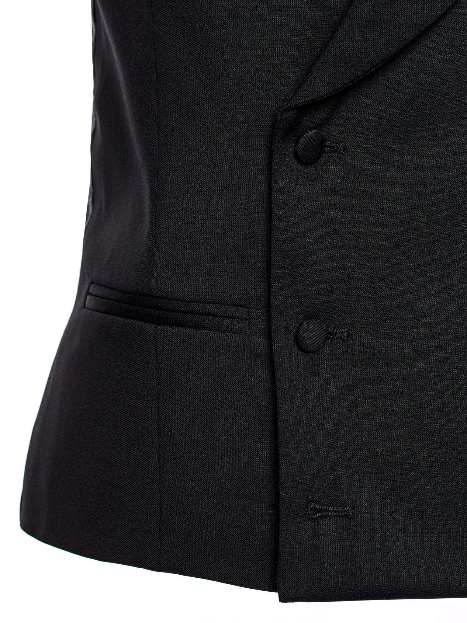 Ceremonial vest with two rows of buttons, lapel