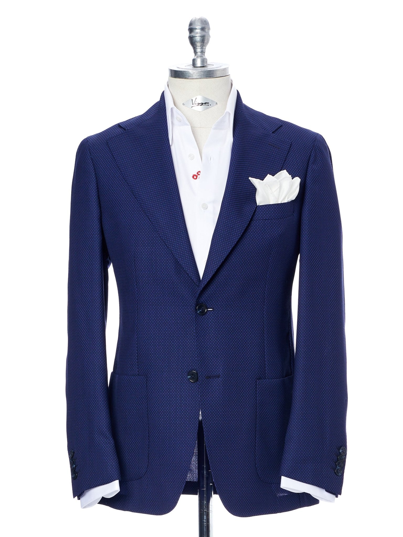 Sacou albastru cu buzunare aplicate - Viggo