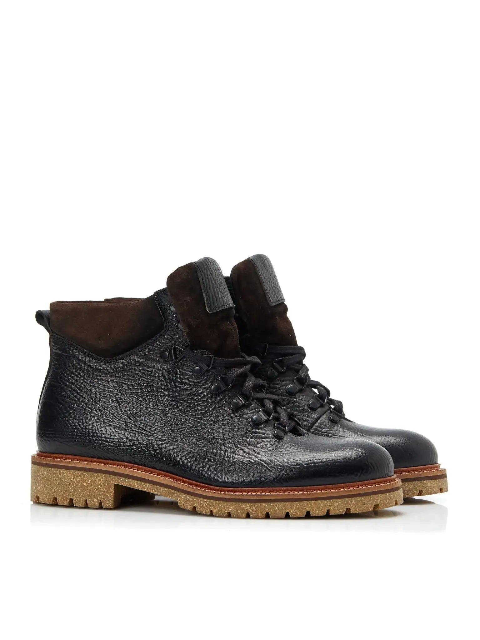 Bocanci maro din piele