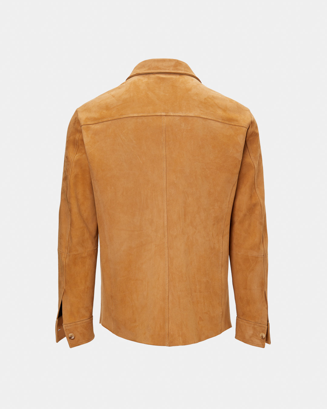 Jacheta din piele intoarsa beige