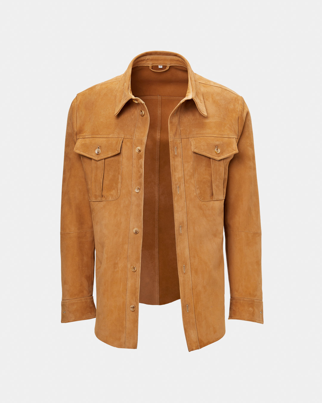 Jacheta din piele intoarsa beige