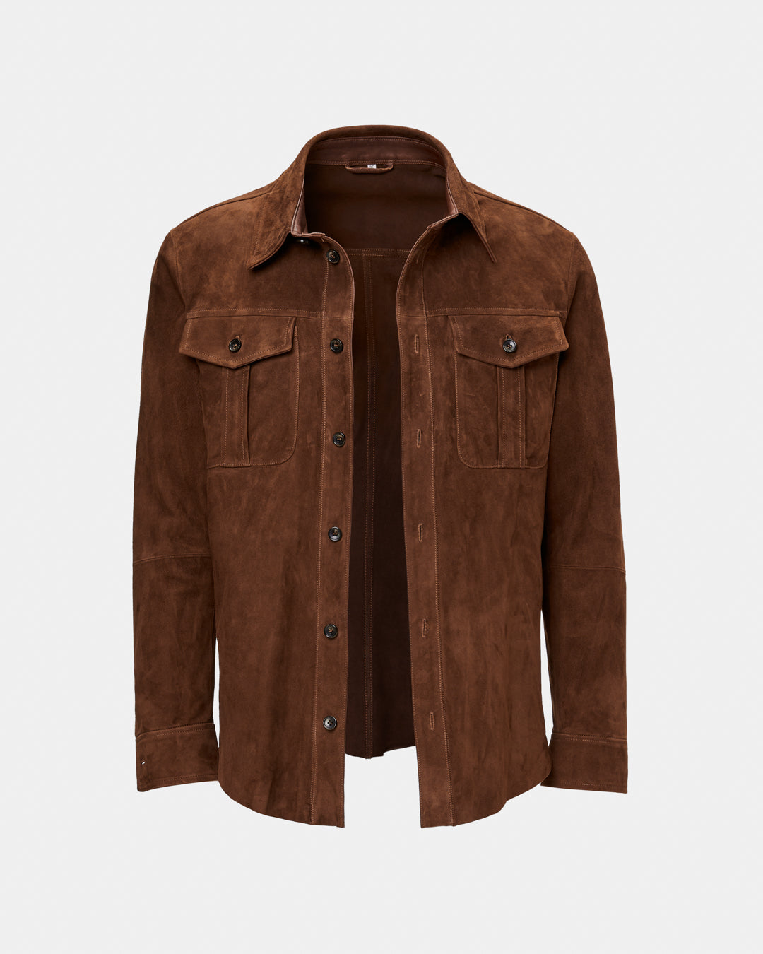 Jacheta din piele intoarsa camel