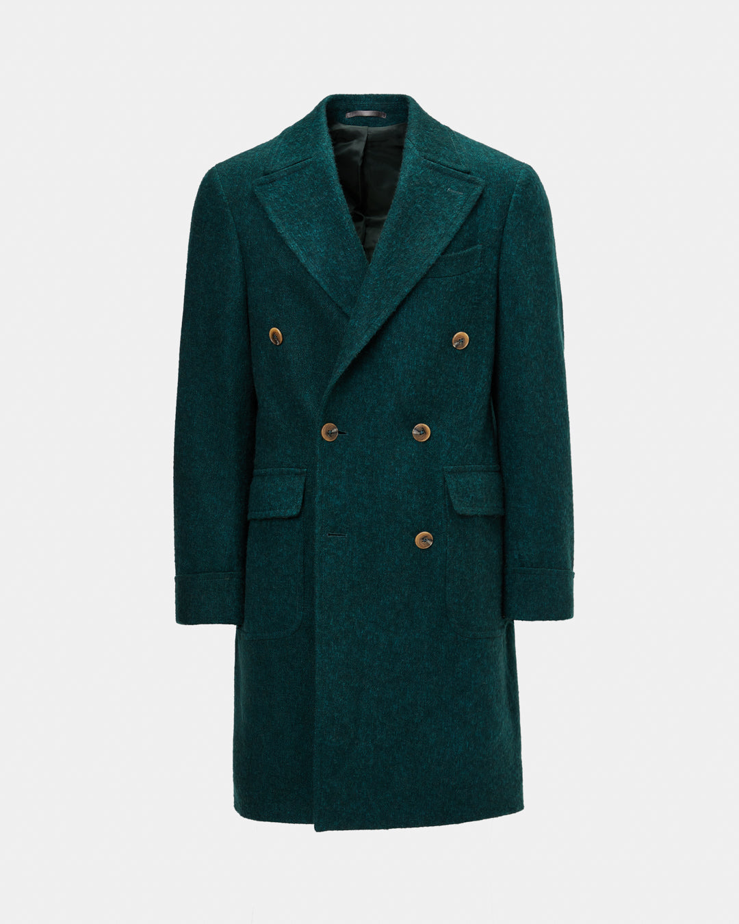 Green camel hair coat
