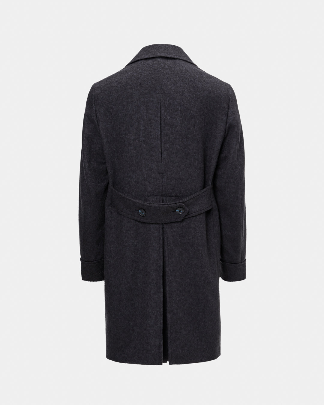 Gray camel hair coat