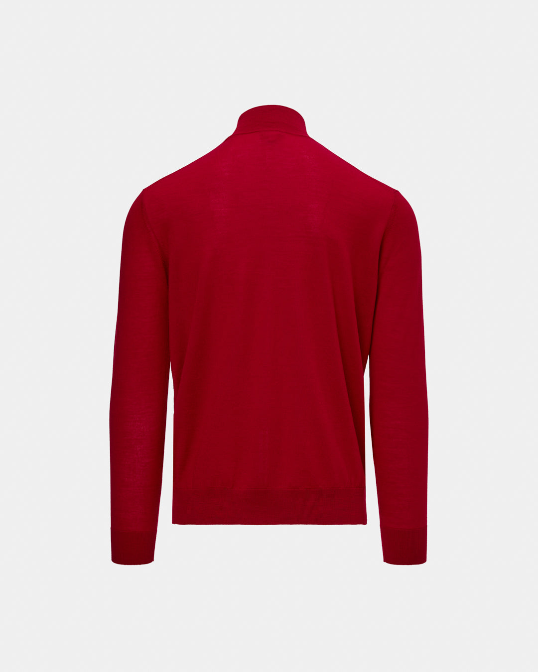Red 16 GG merino wool high neck sweater