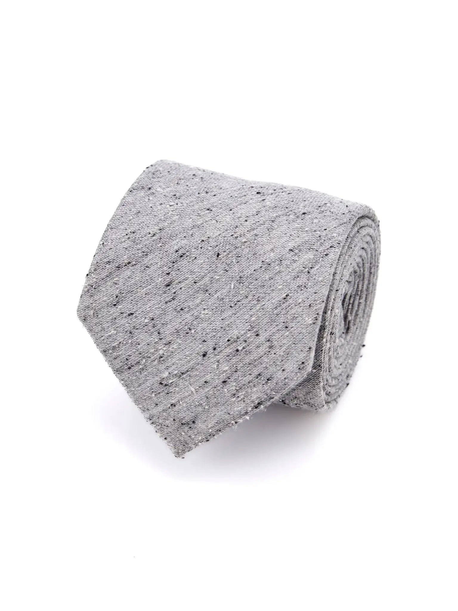Light gray silk tie