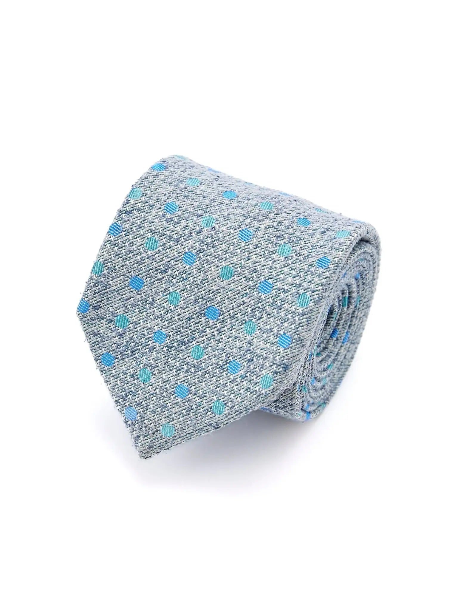 Gray silk tie