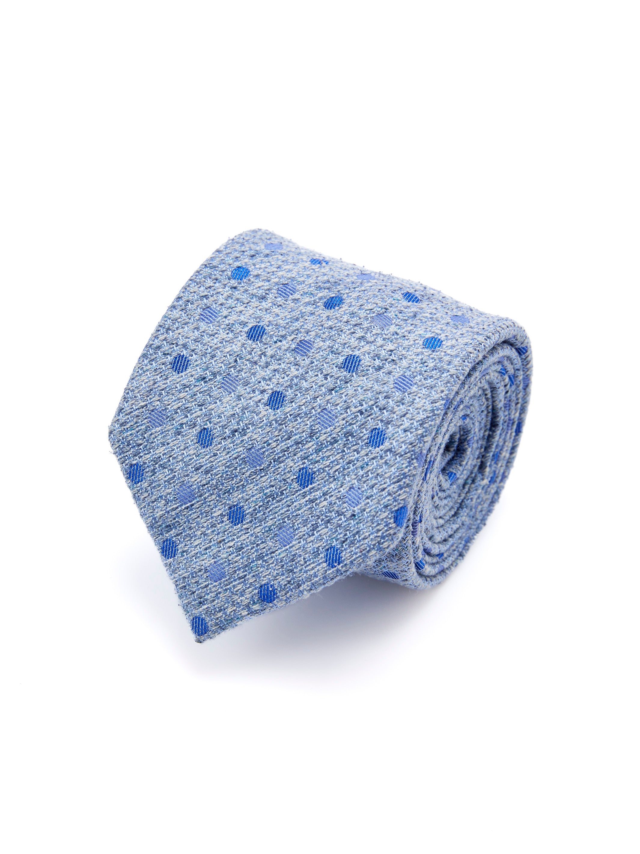 Blue silk tie