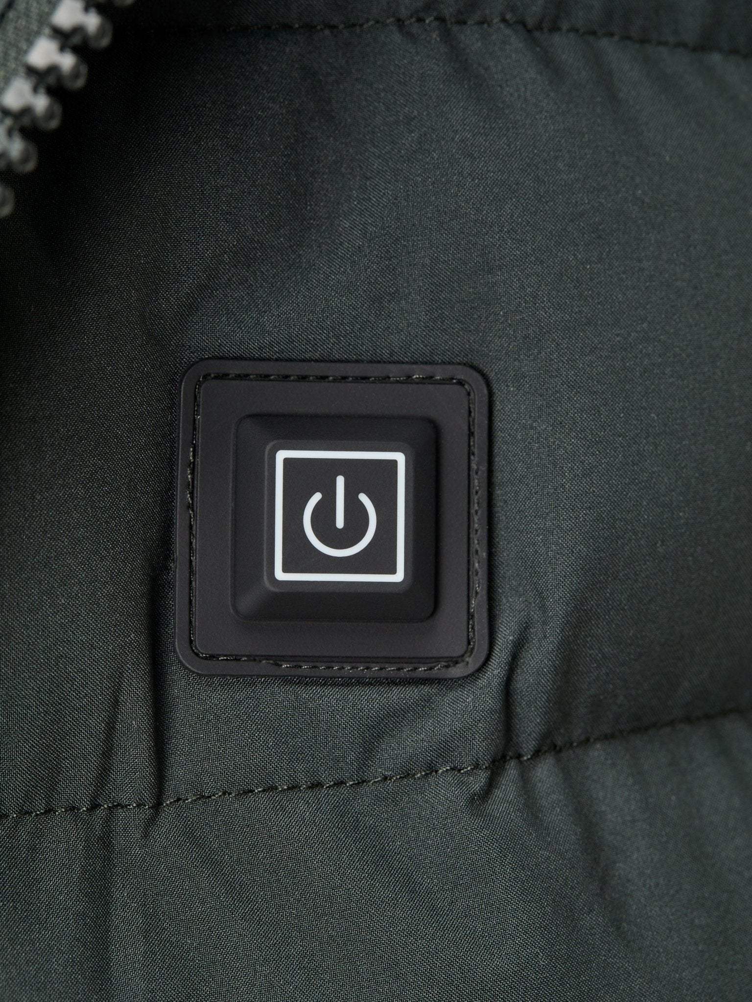 Geaca khaki lunga cu incalzire si accesorii detasabile - Viggo