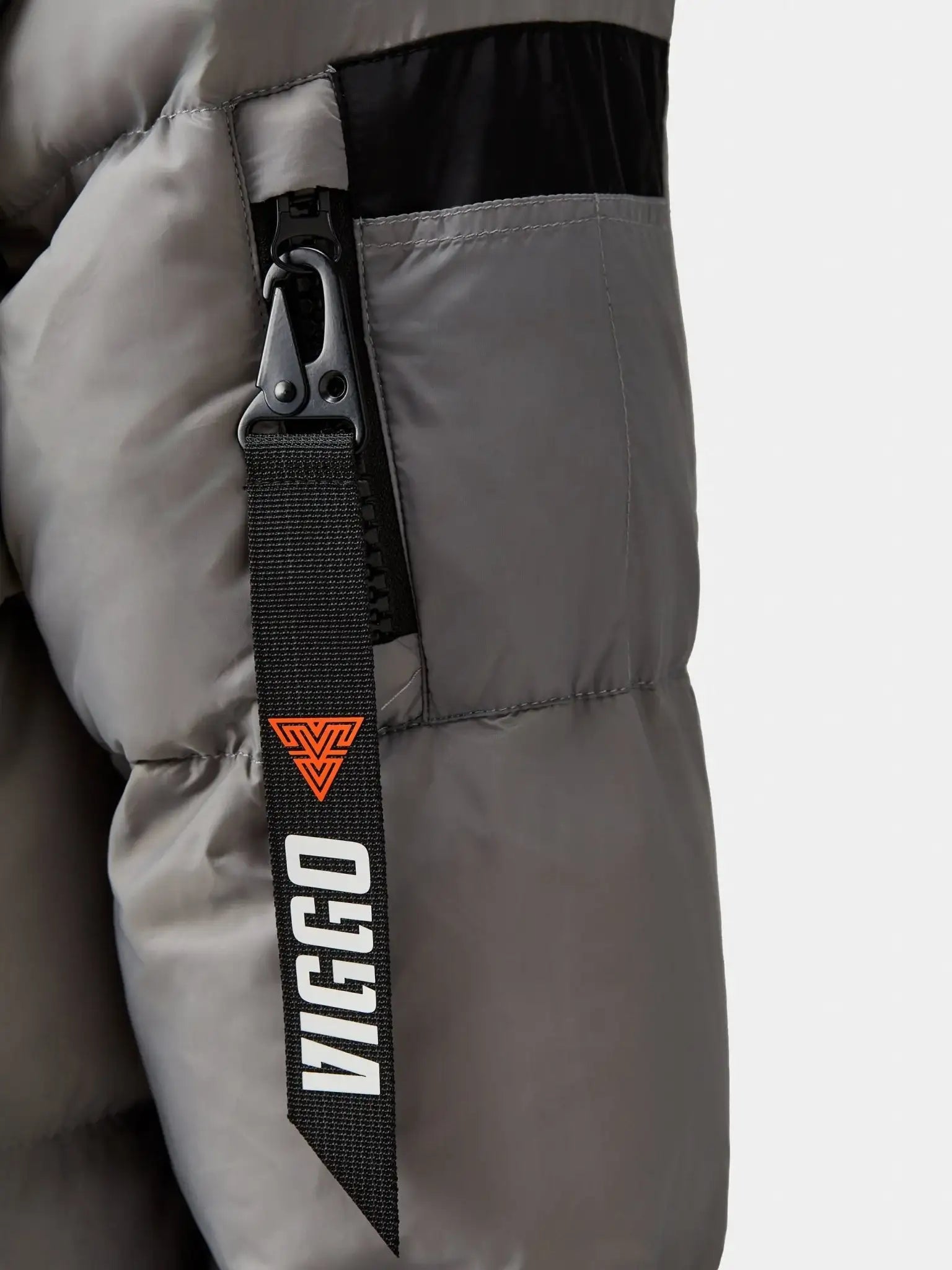 Geaca gri cu incalzire si accesorii detasabile