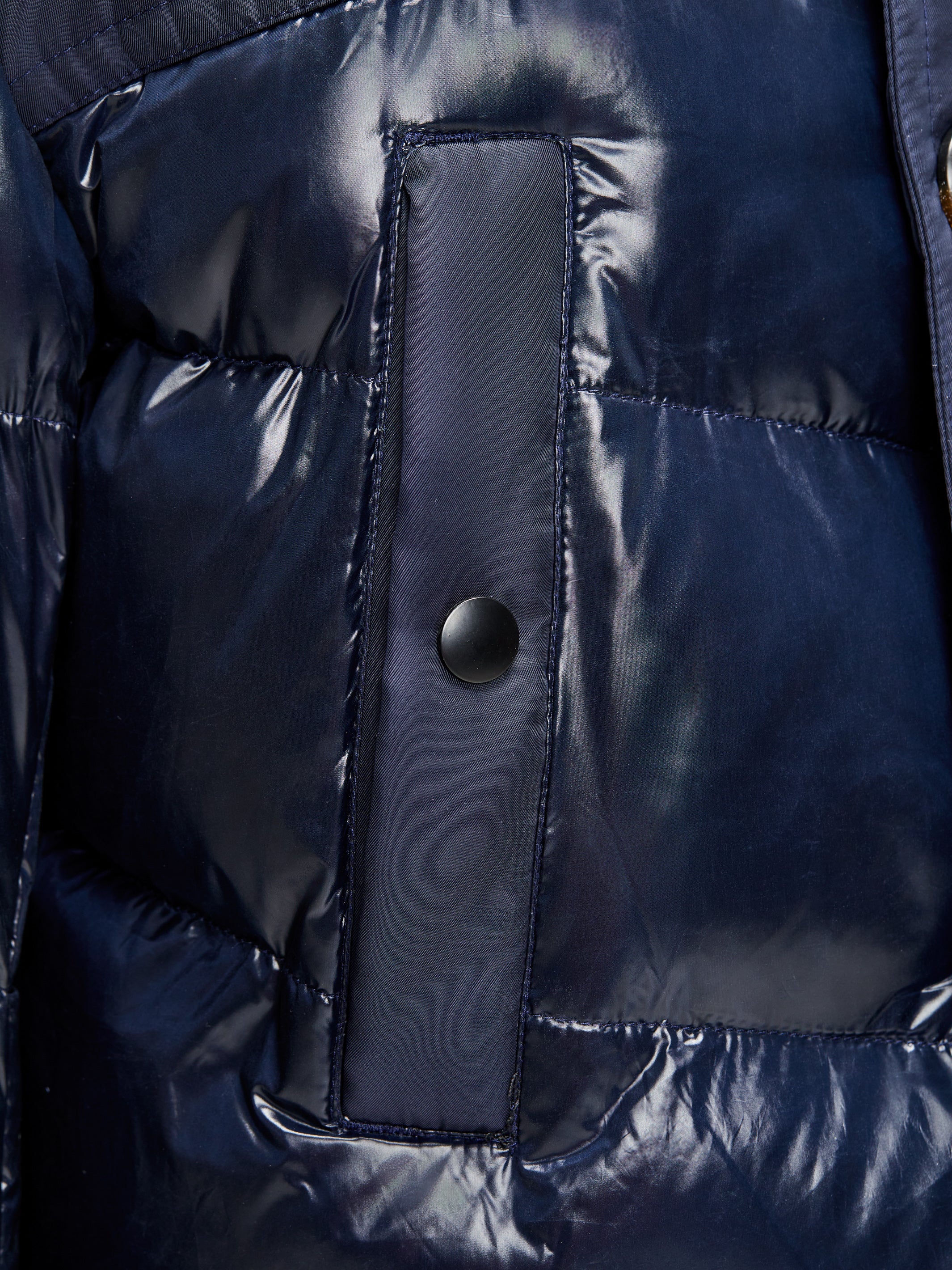 Long navy jacket, with heating
