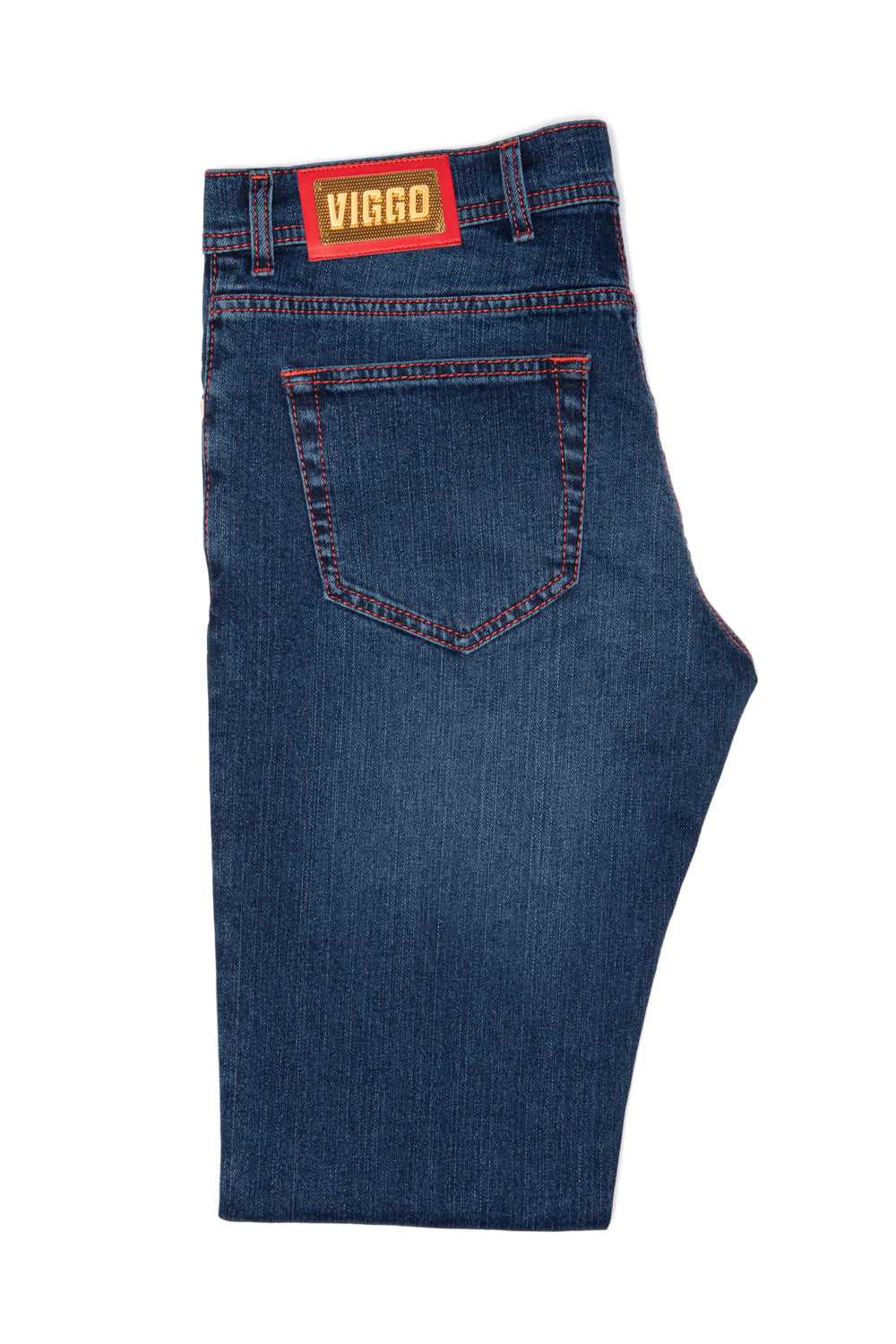Slim fit pink blue jeans