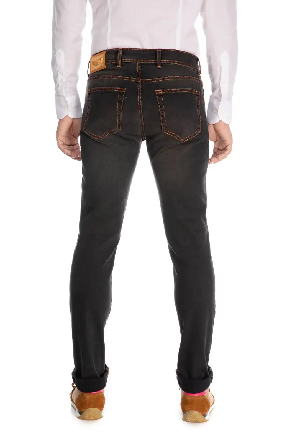 Jeans negru slim fit rose