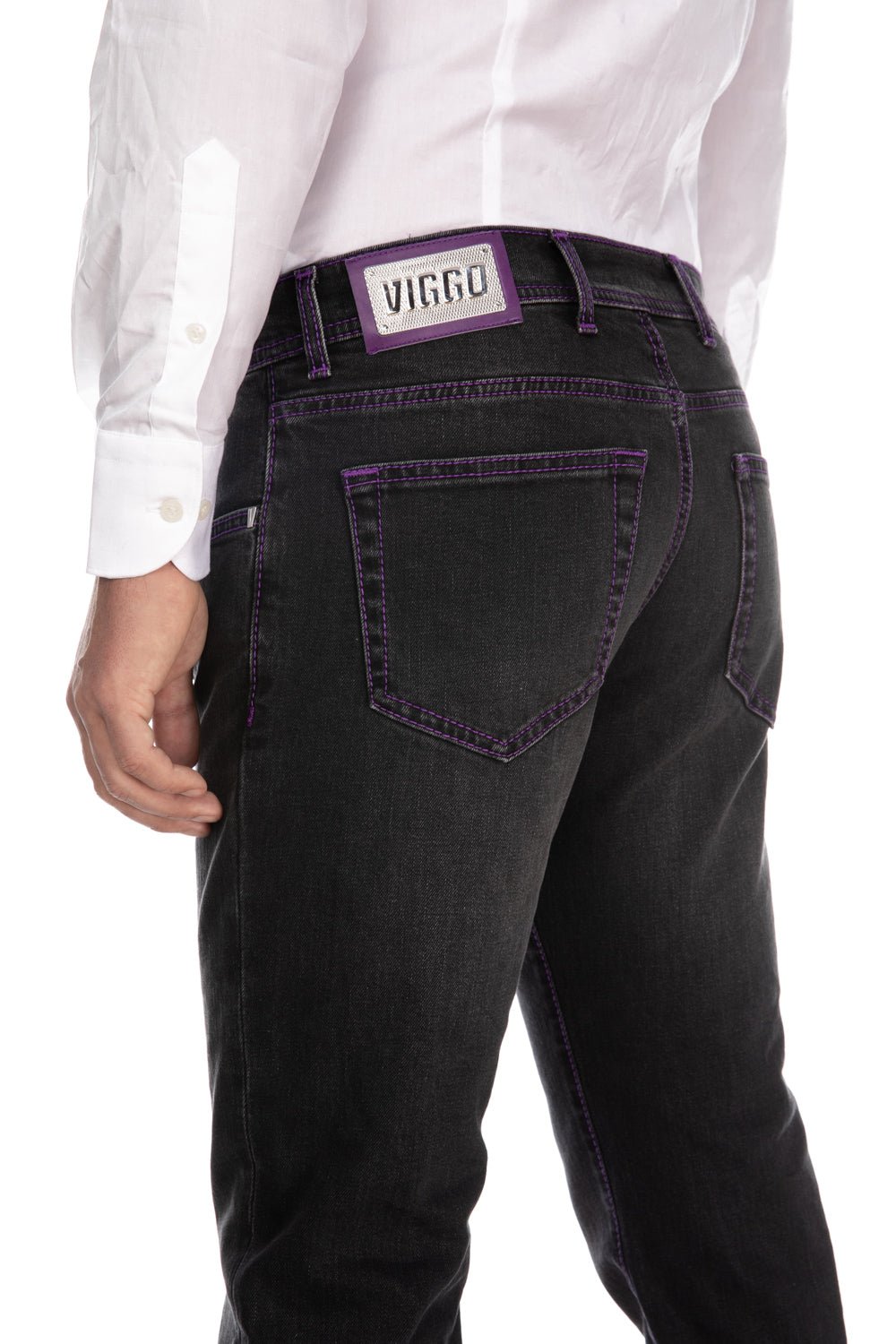 Jeans grafit slim fit rose - Viggo