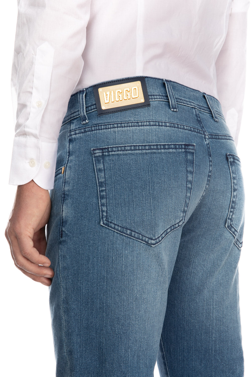 Jeans bleu slim fit monkey gold