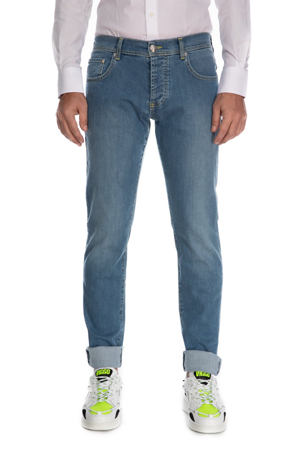 Jeans bleu slim fit monkey silver - Viggo