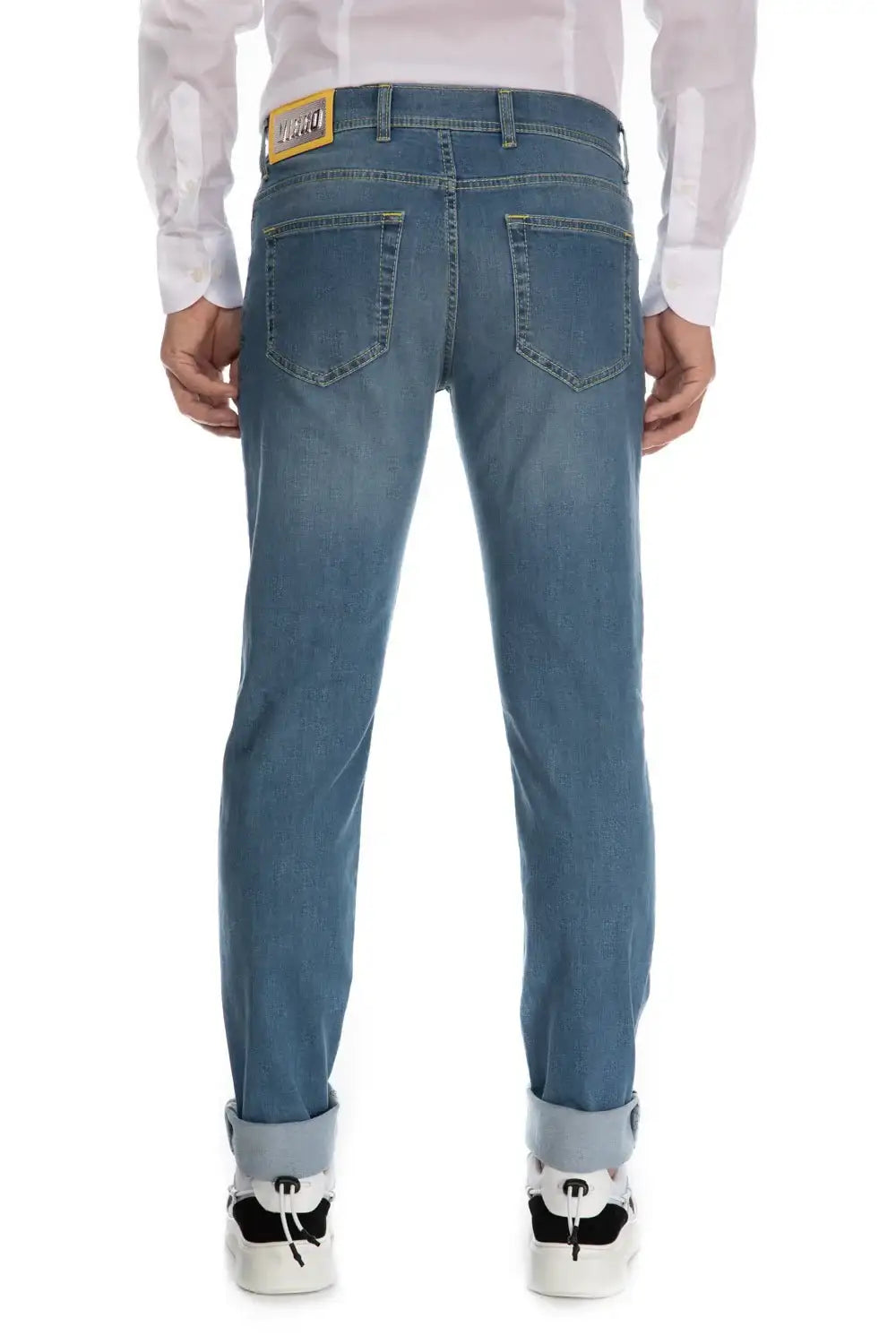 Jeans bleu slim fit monkey silver