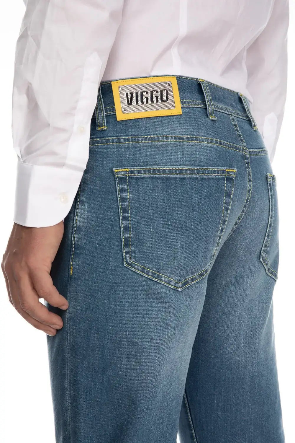 Jeans bleu slim fit monkey silver