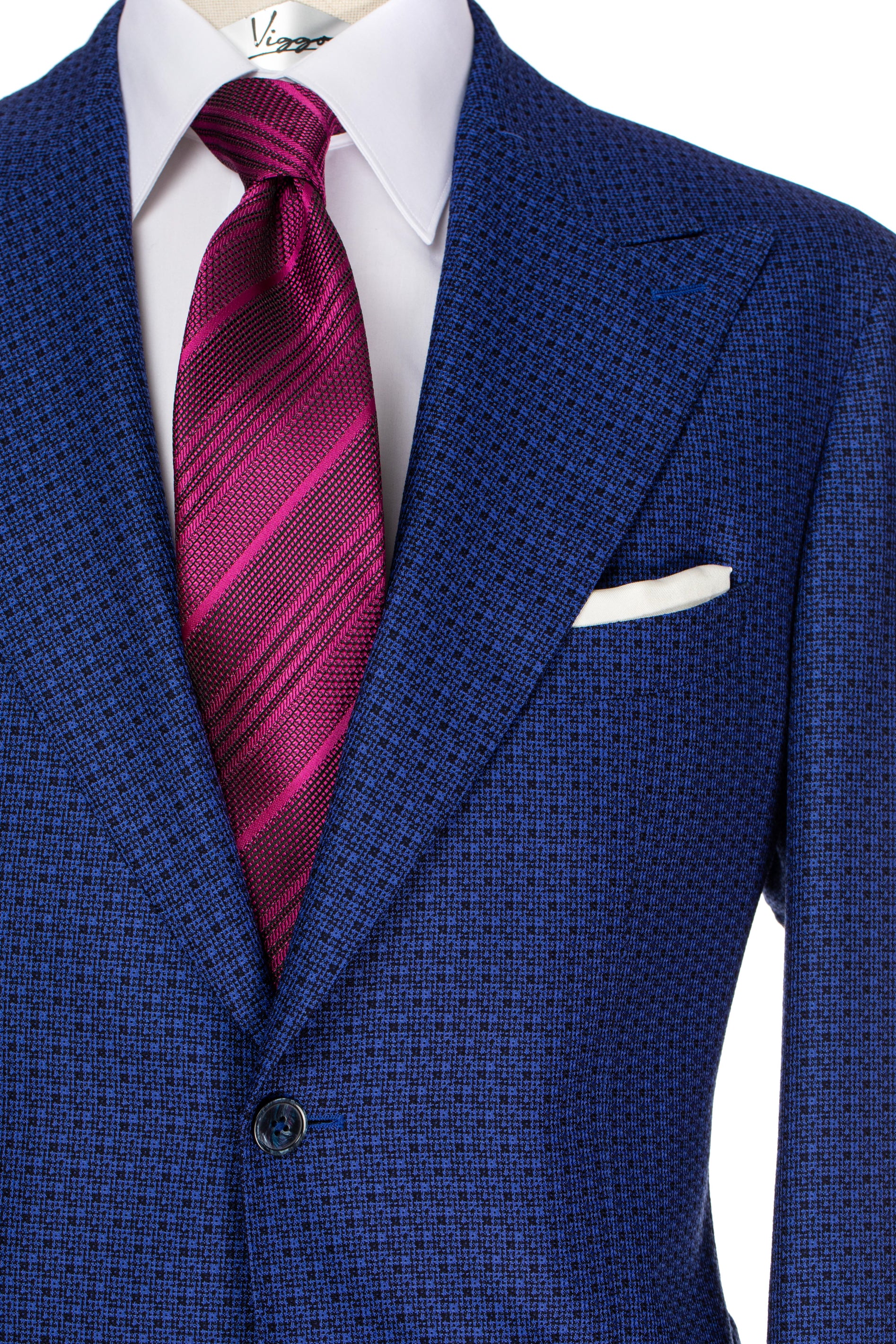 Tone-on-tone purple silk tie