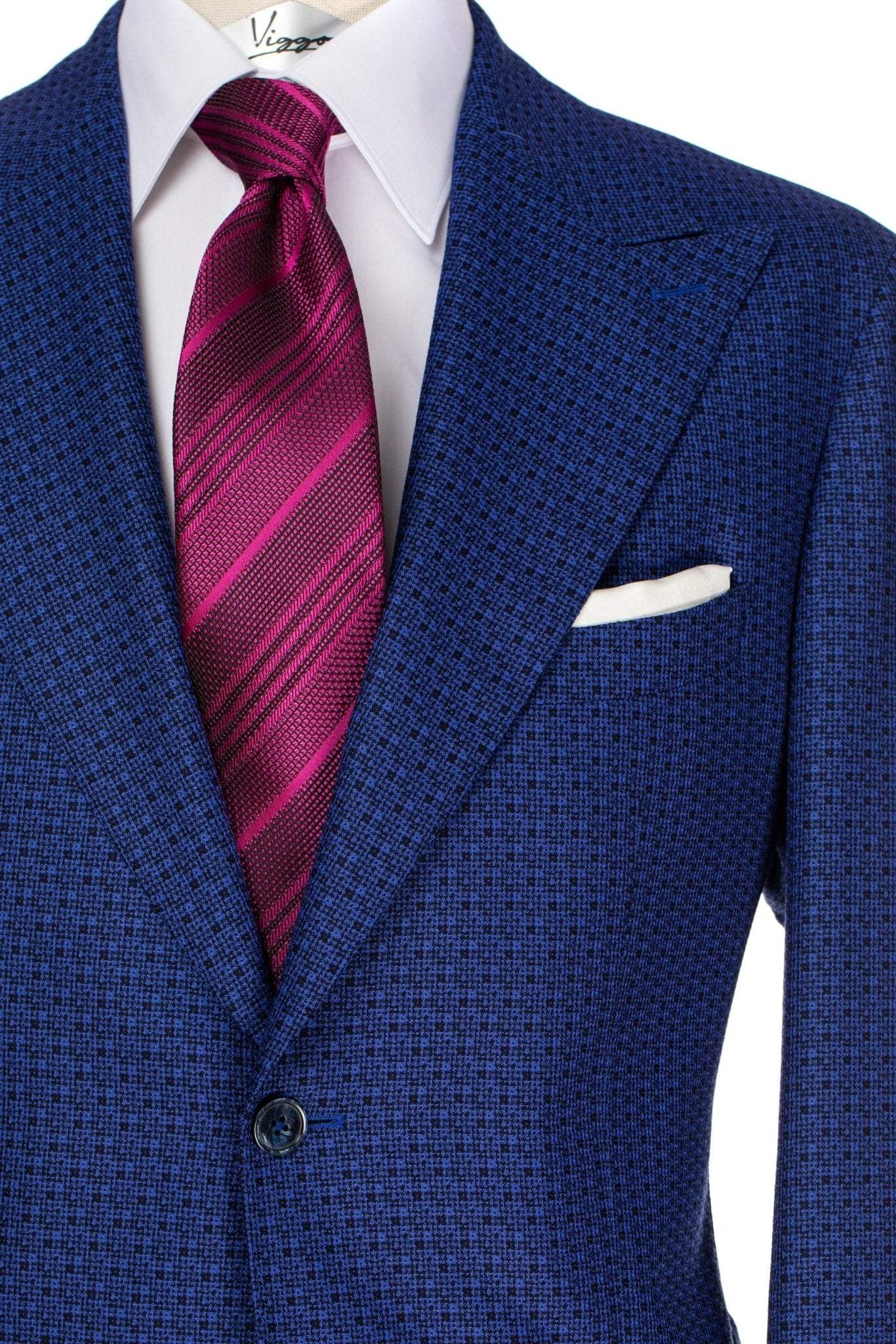 Cravata din matase mov ton sur ton