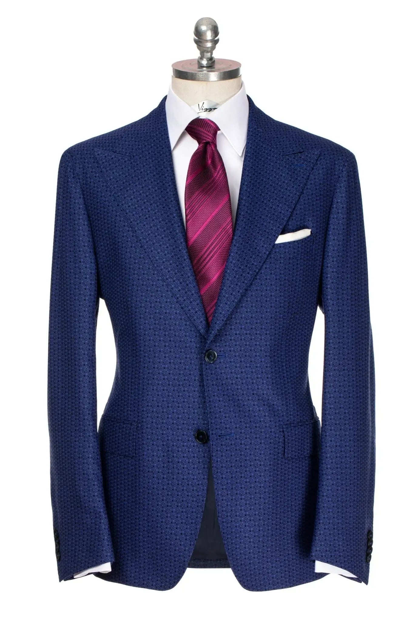 Cravata din matase mov ton sur ton