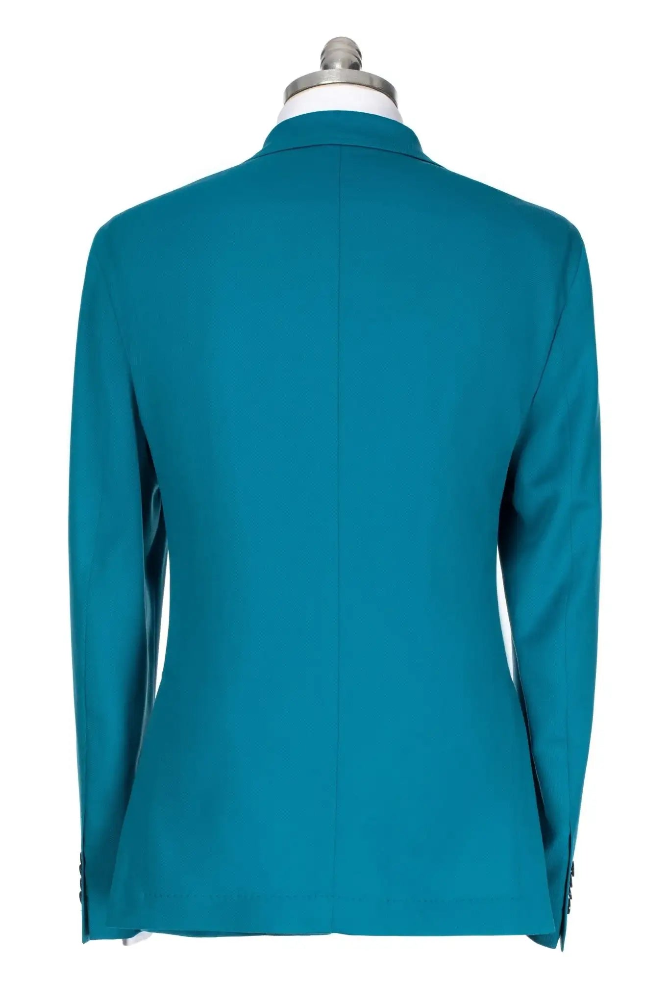 Sacou turquoise slowool, slim fit
