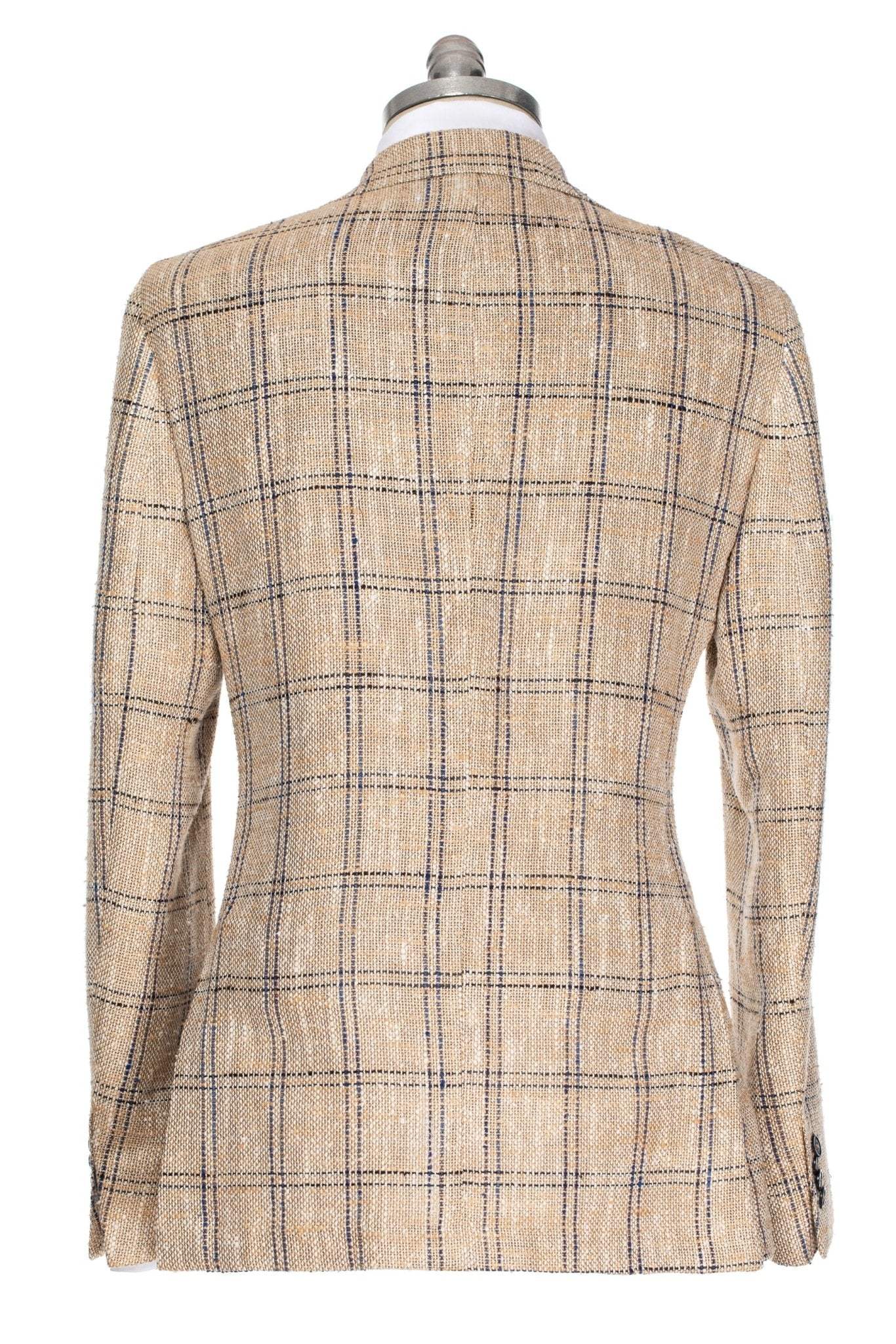 Sacou beige in carouri