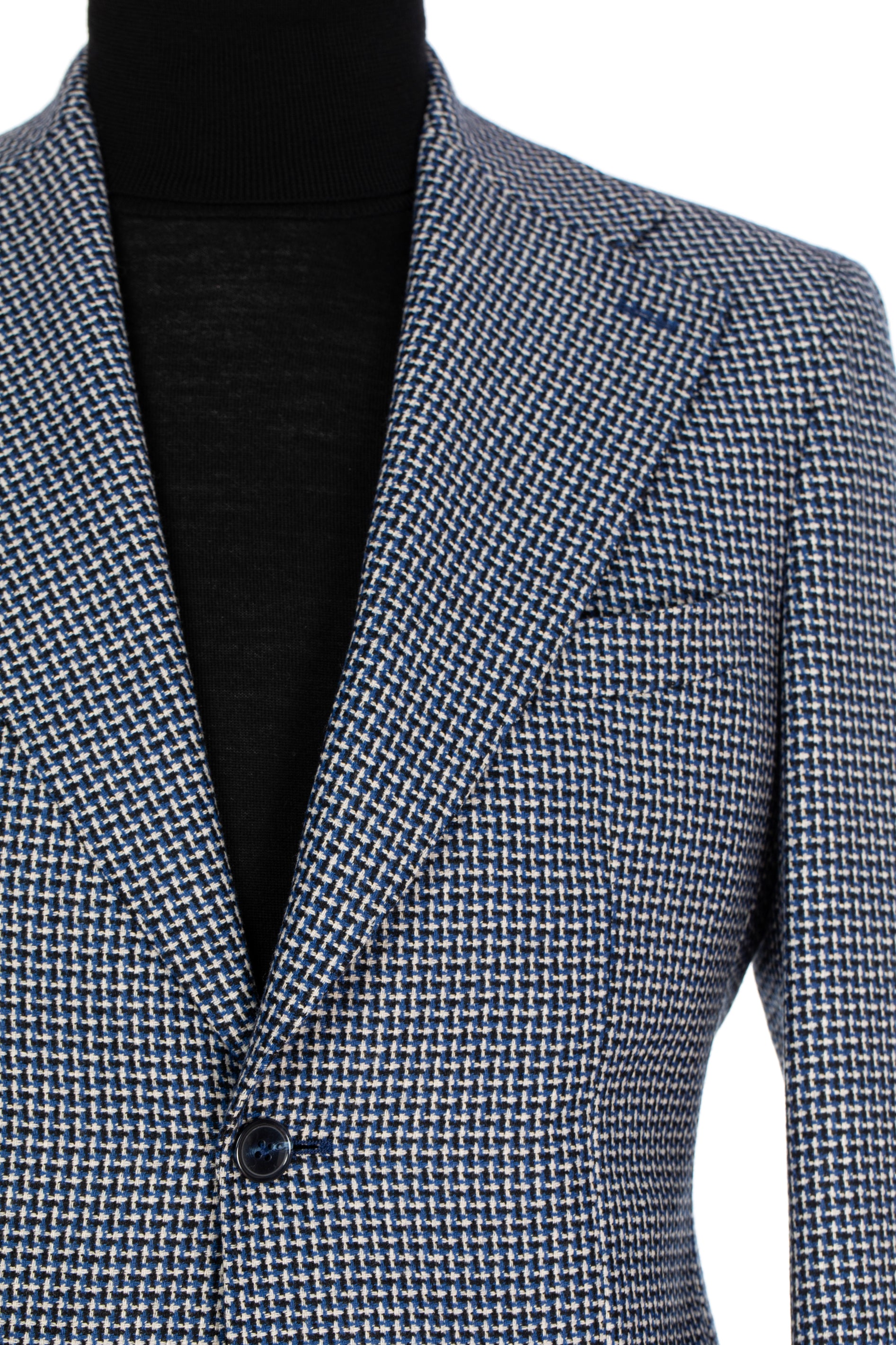 Blue jacket with inserts