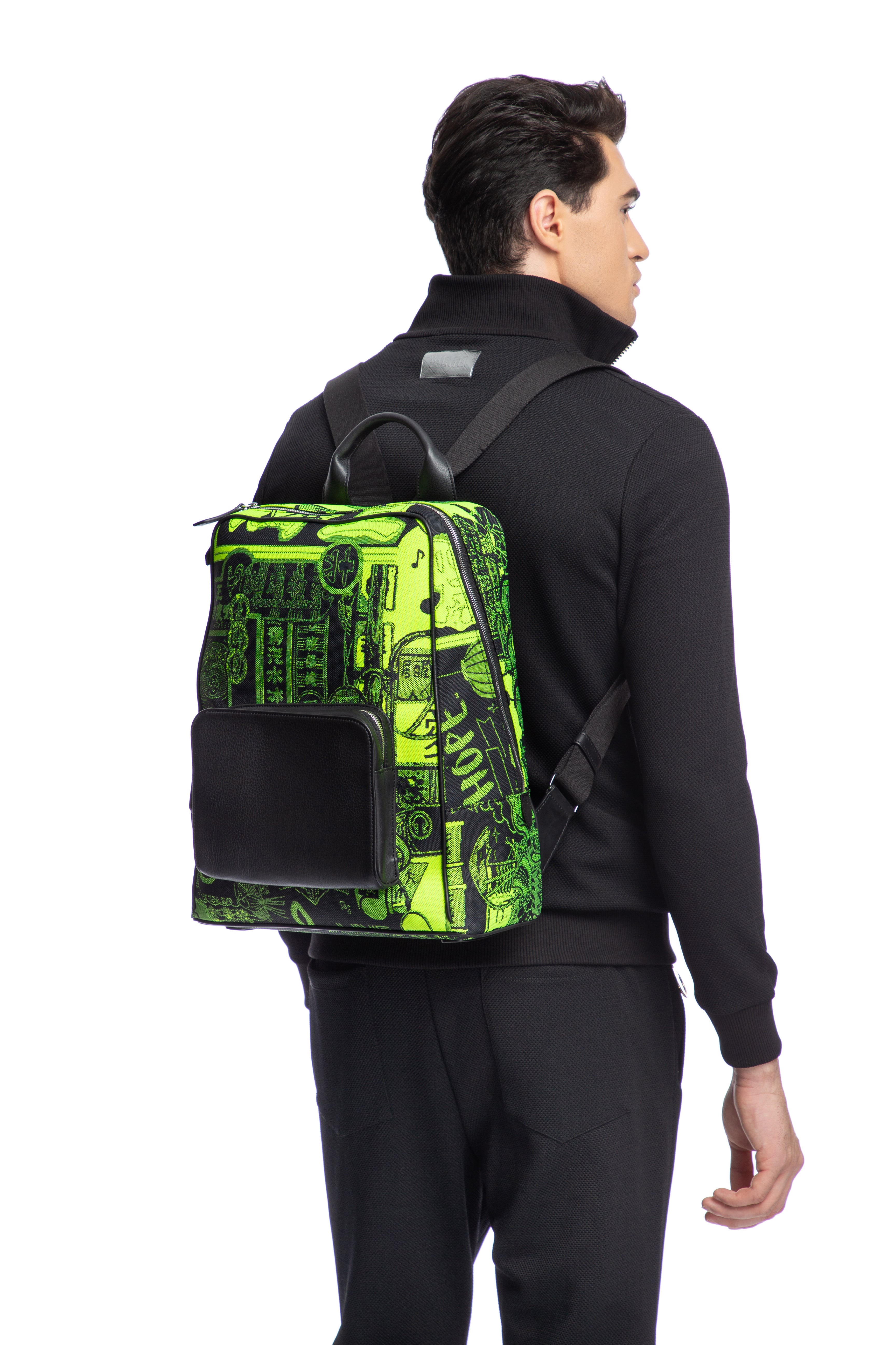 Rucsac Verde Neon Save The Forests