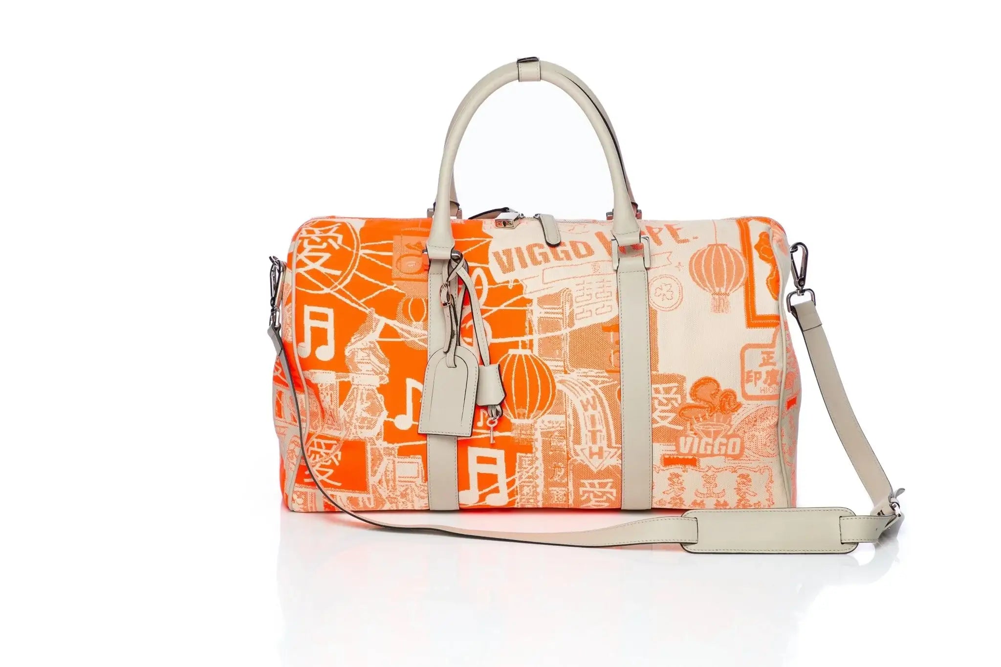 Save The Oceans orange travel bag