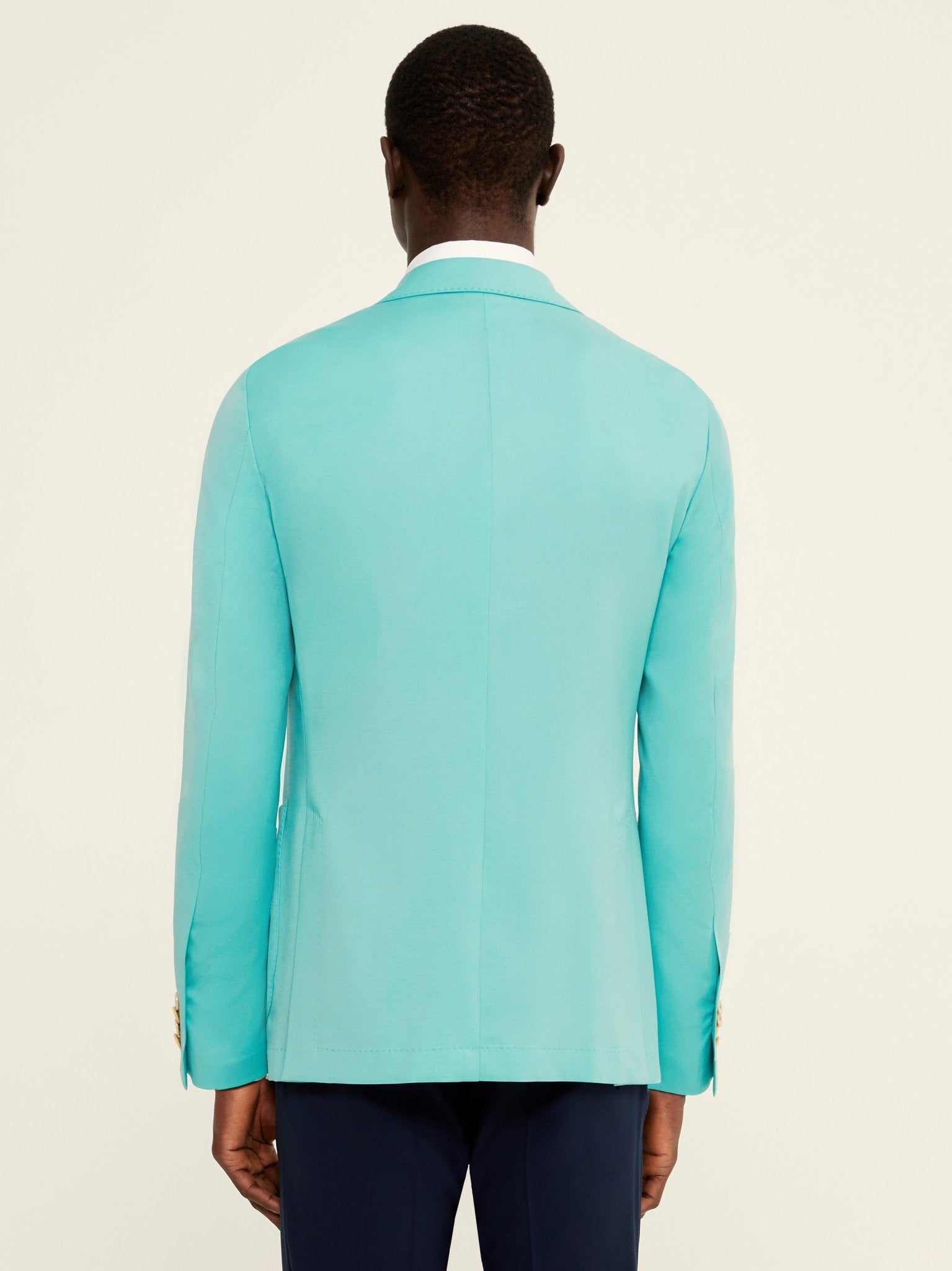 Sacou tesatura Piacenza turquoise deschis - Viggo