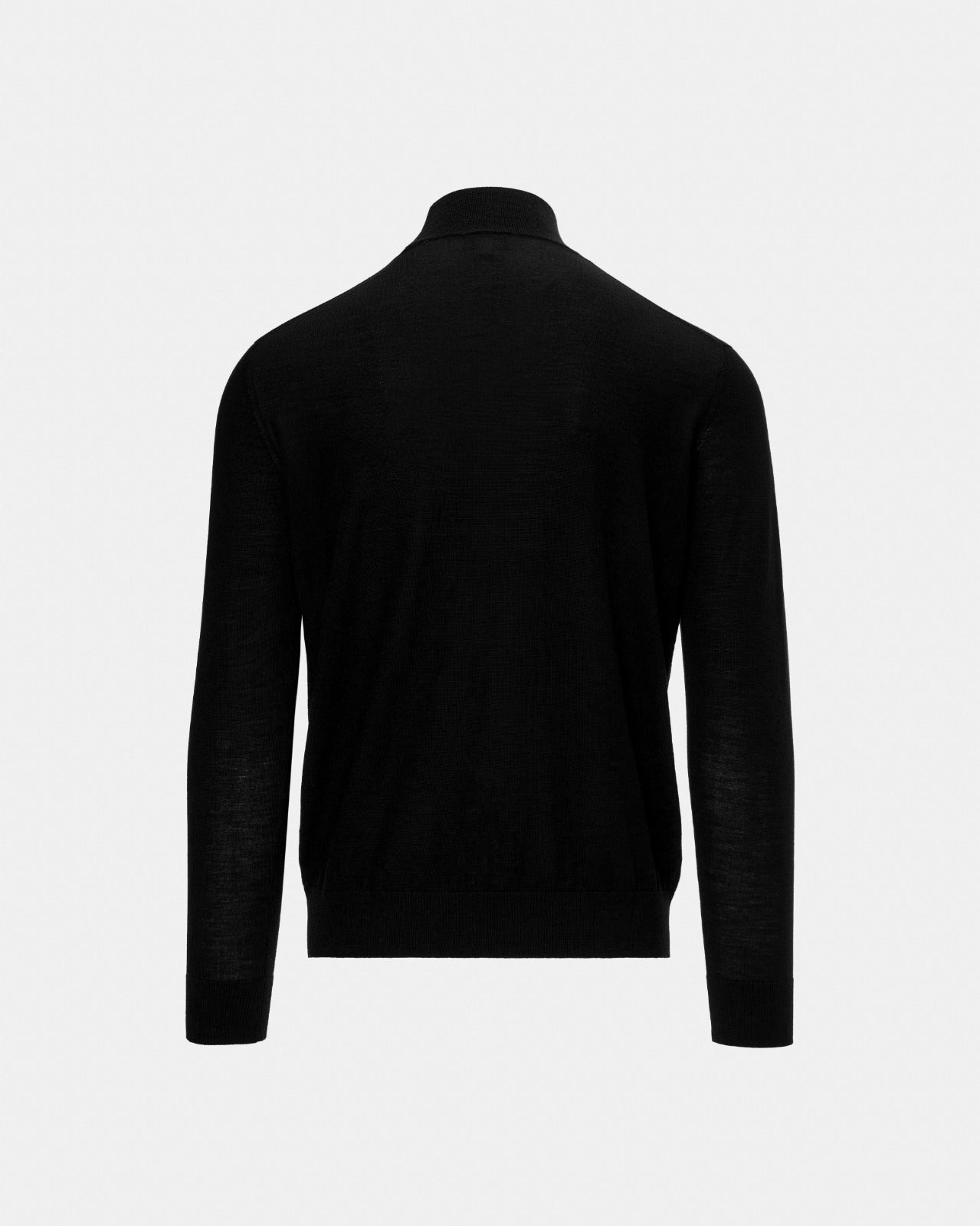 Black 16 GG merino wool high neck sweater