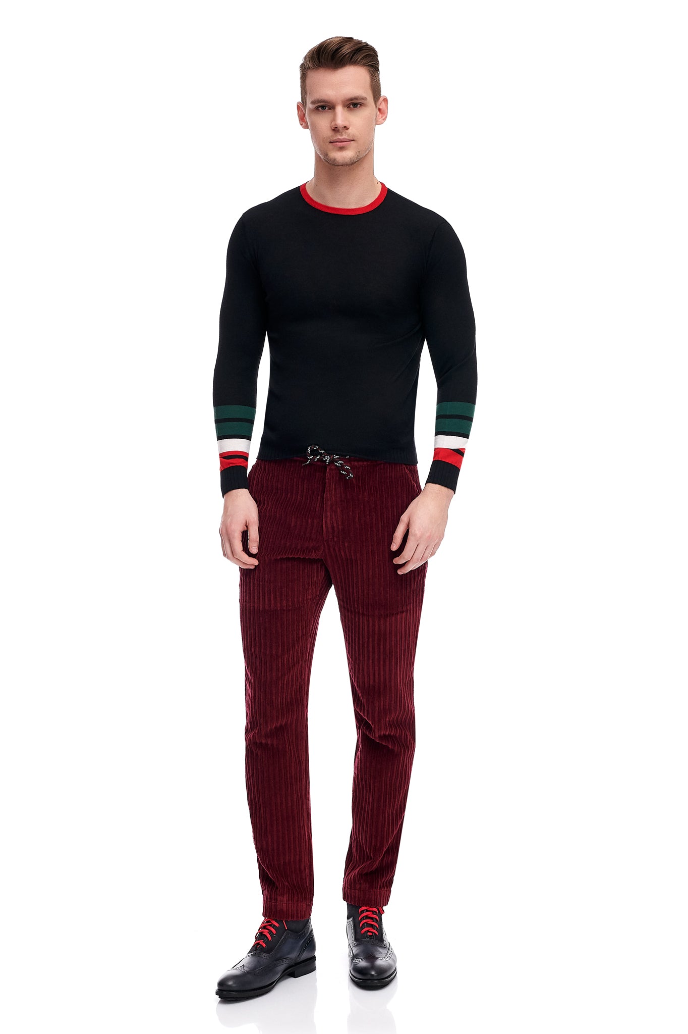 Fine Black Wool And Cashmere Sweater