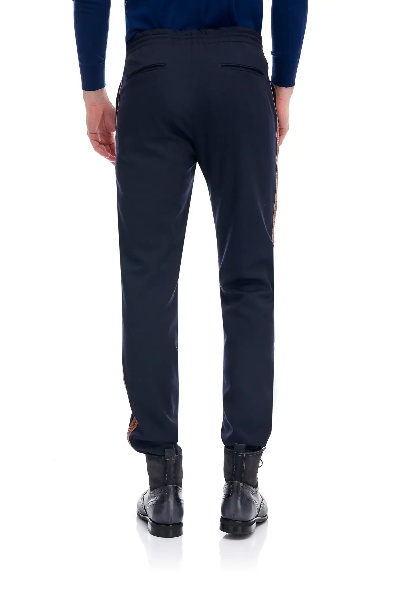 Pantaloni Navy Din Lana